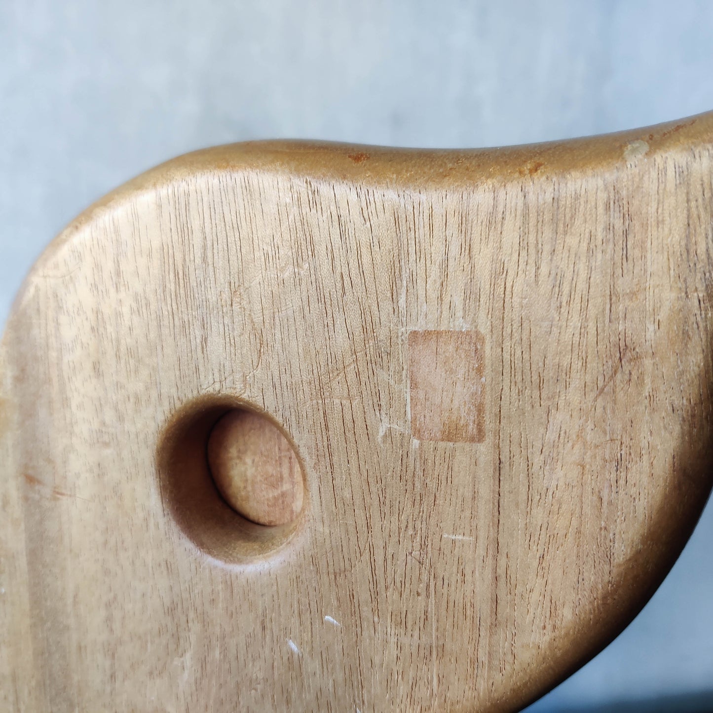 Vintage carved hardwood wood surrealist sculptural jewellery trinket box drawer