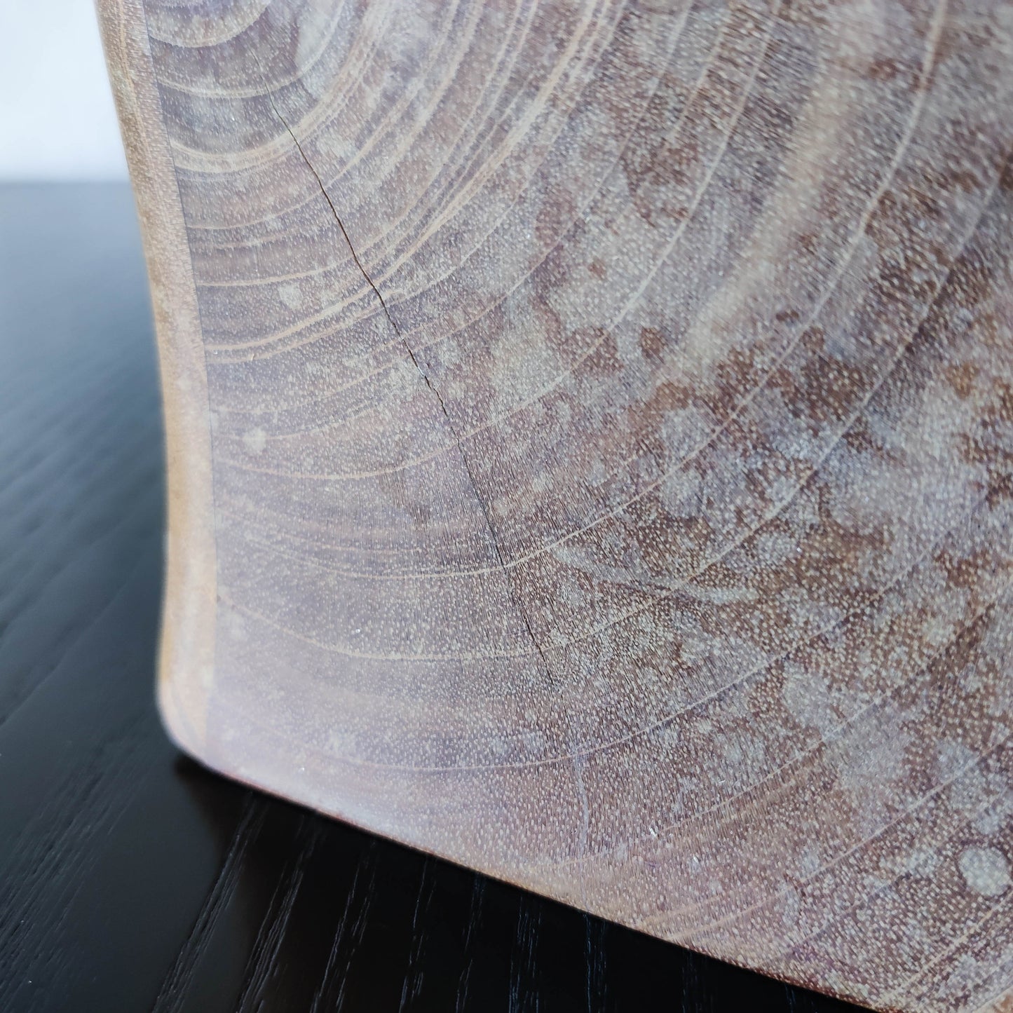 Vintage carved hardwood wood surrealist sculptural jewellery trinket box drawer