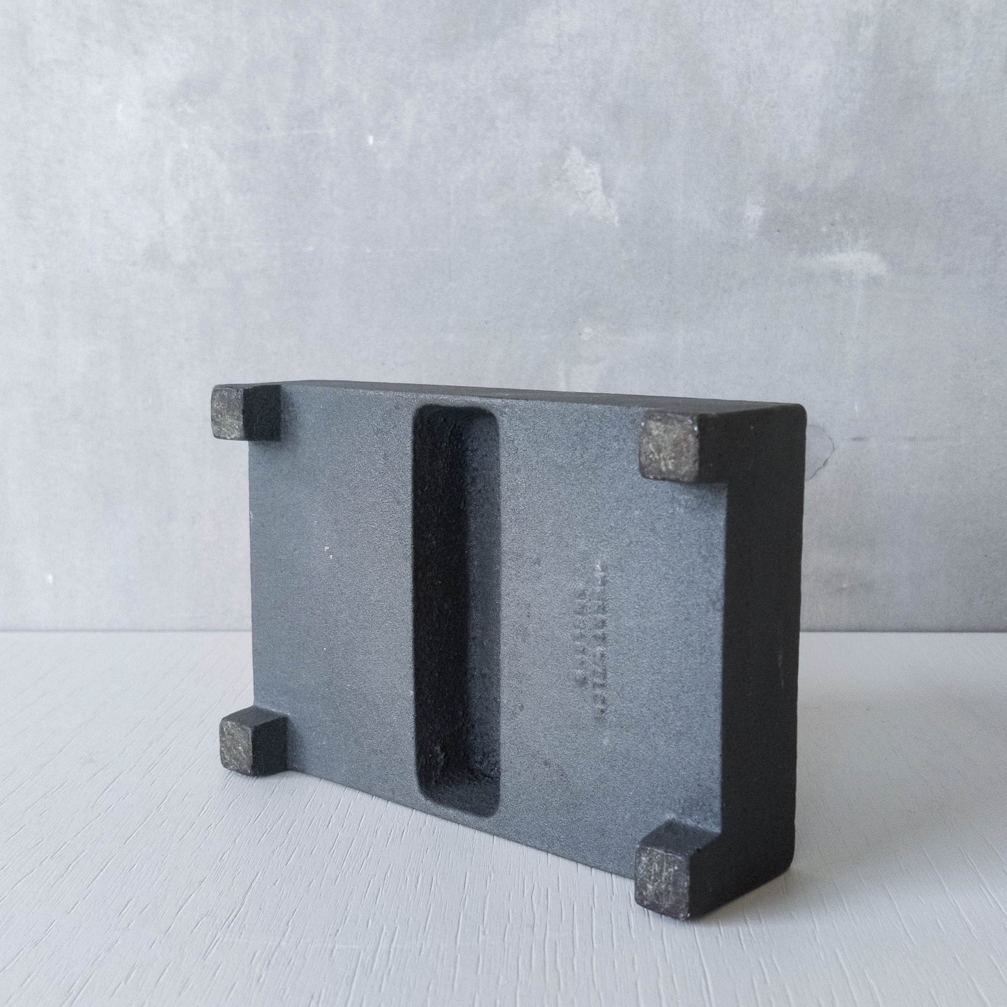 Robert Welch vintage modernist cast iron ashtray warm grey