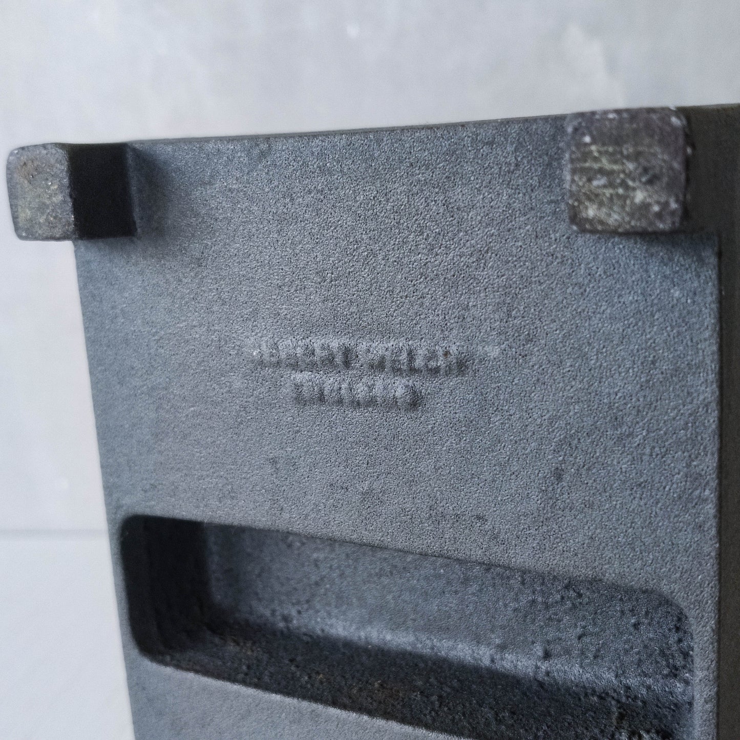 Robert Welch vintage modernist cast iron ashtray warm grey