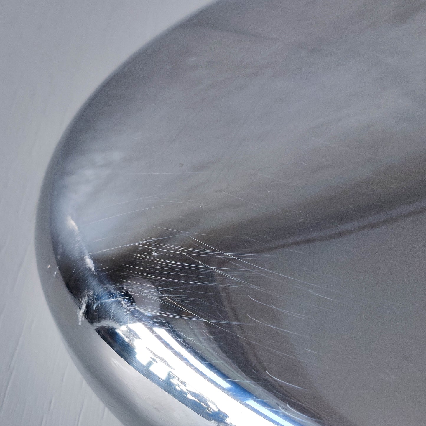 Vintage 00s steel large sculptural centerpiece bowl by architect Nigel Coates for Alessi