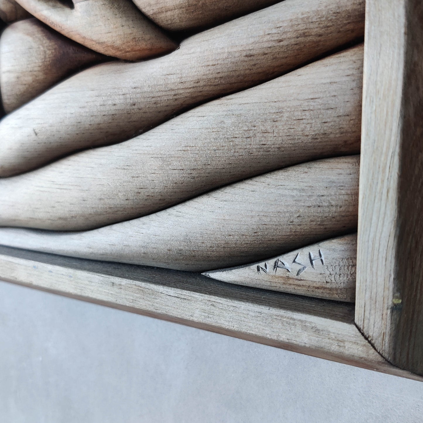 Vintage carved pieced wood wall sculpture relief abstract sun