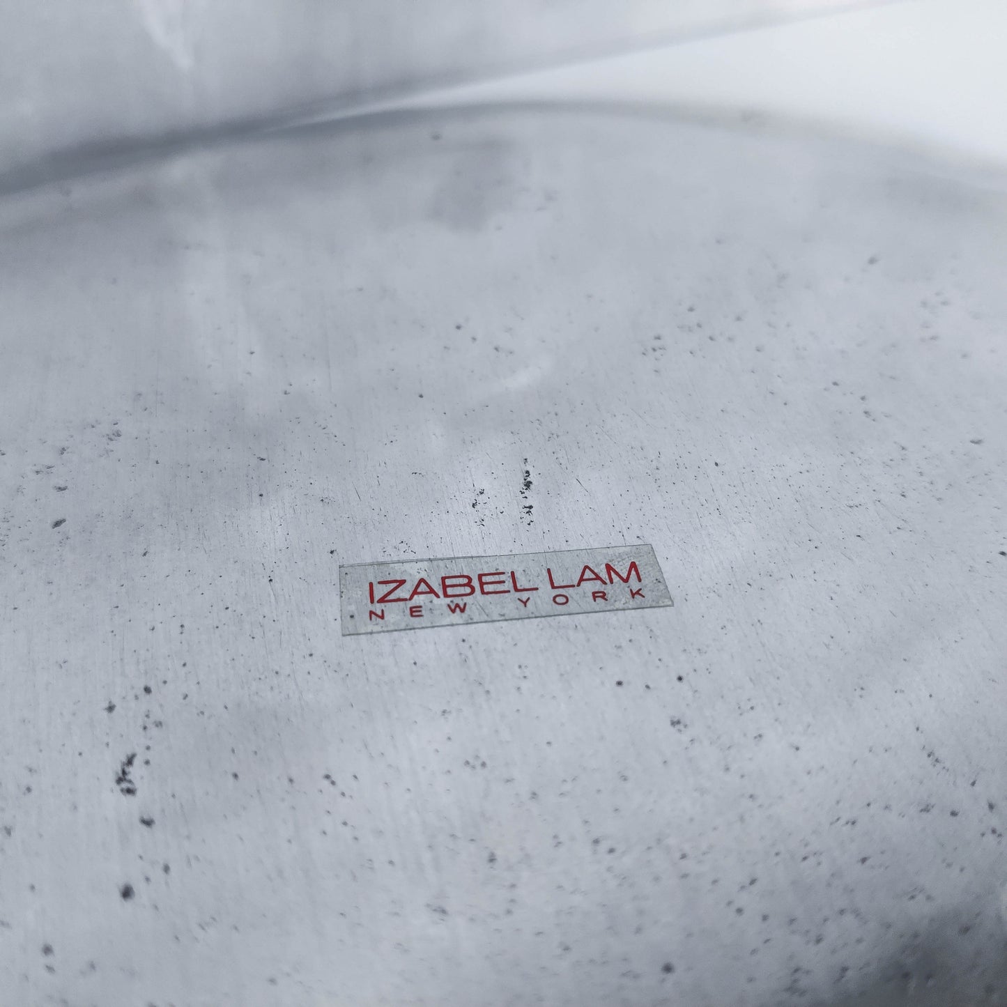 Izabel Lam vintage deadstock 1990s cast aluminium organic modernist platter centerpiece