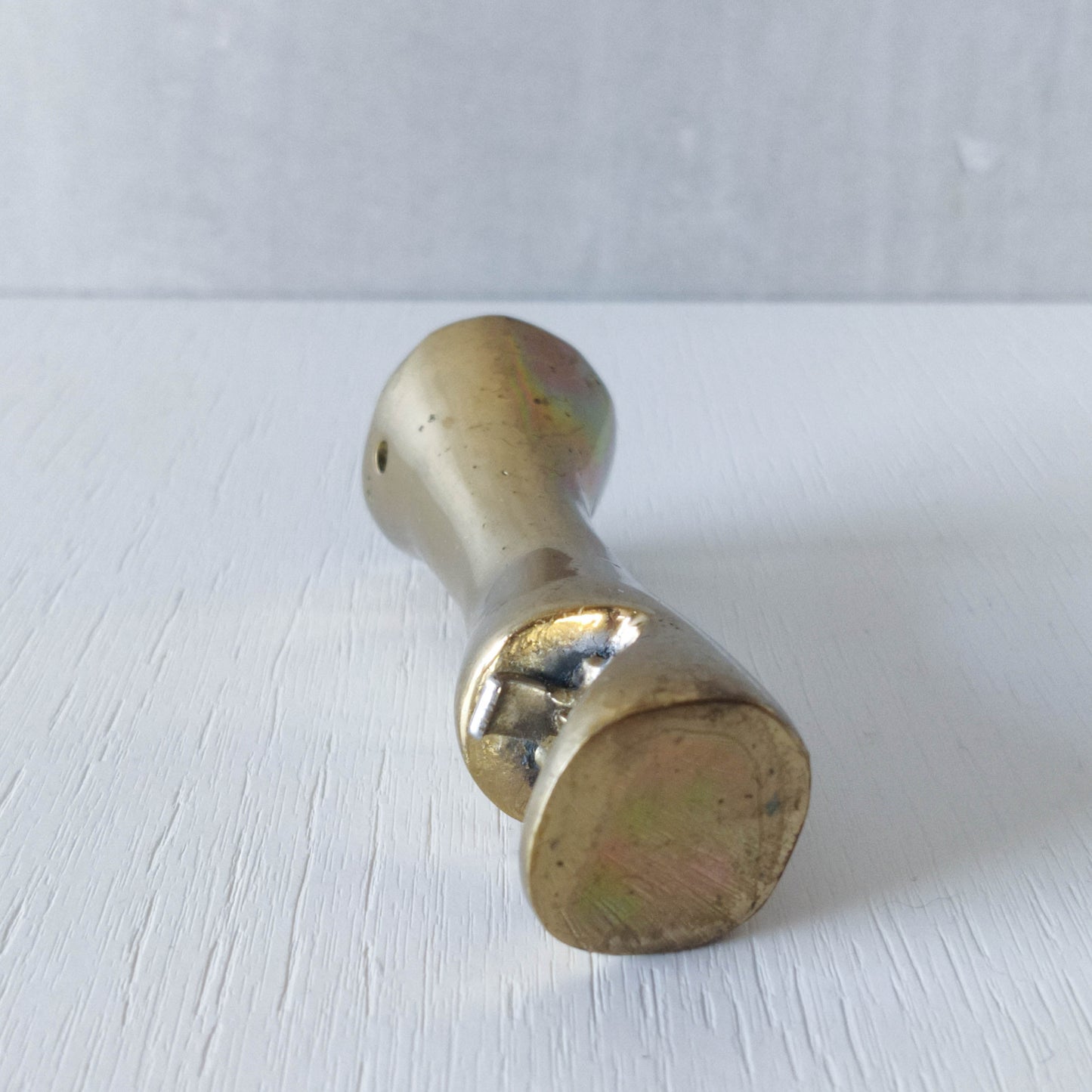 David Marshall brutalist hand cast brass sculptural chunky bottle opener 1980s