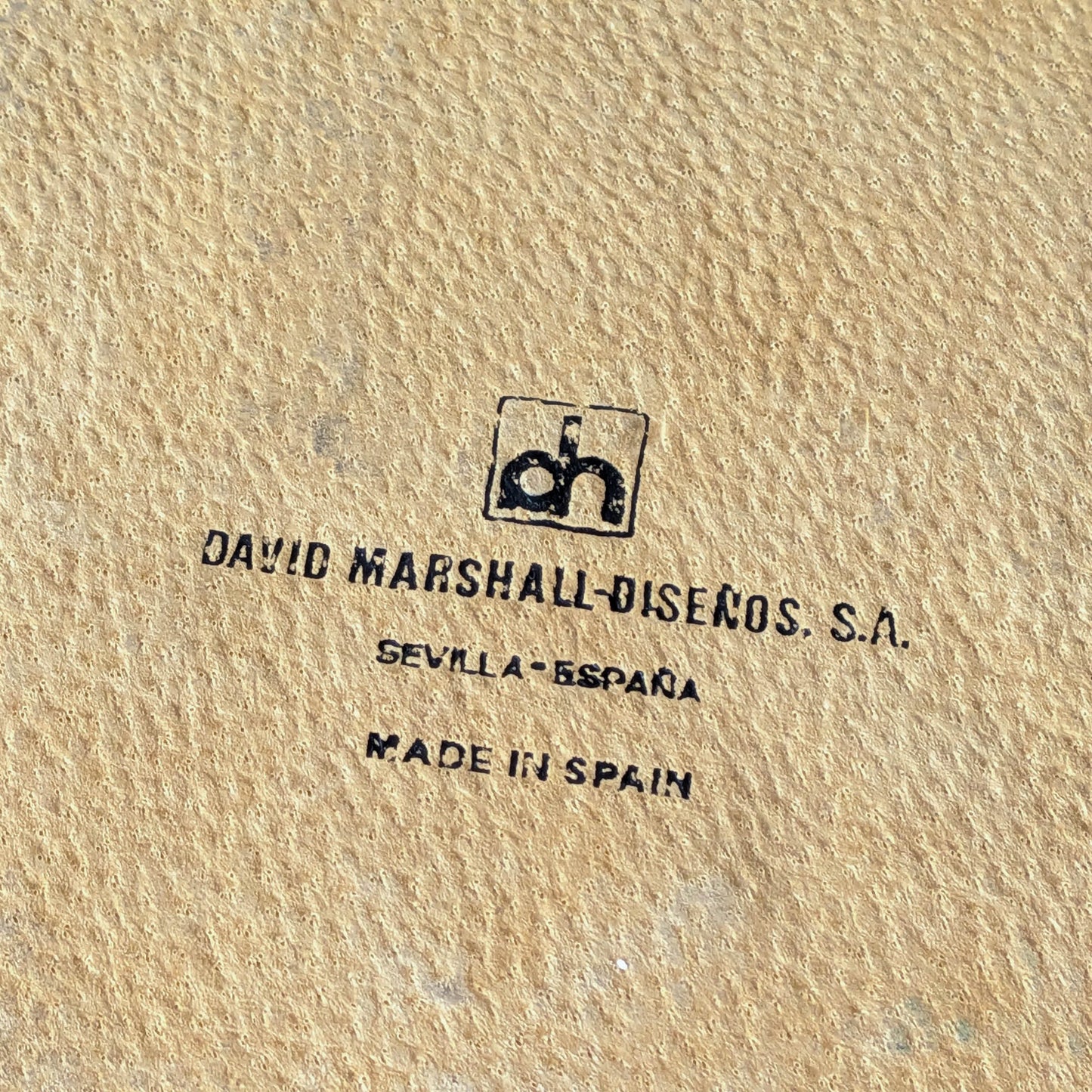 David Marshall brutalist vintage 1980s cast brass and aluminium tray trivet mat