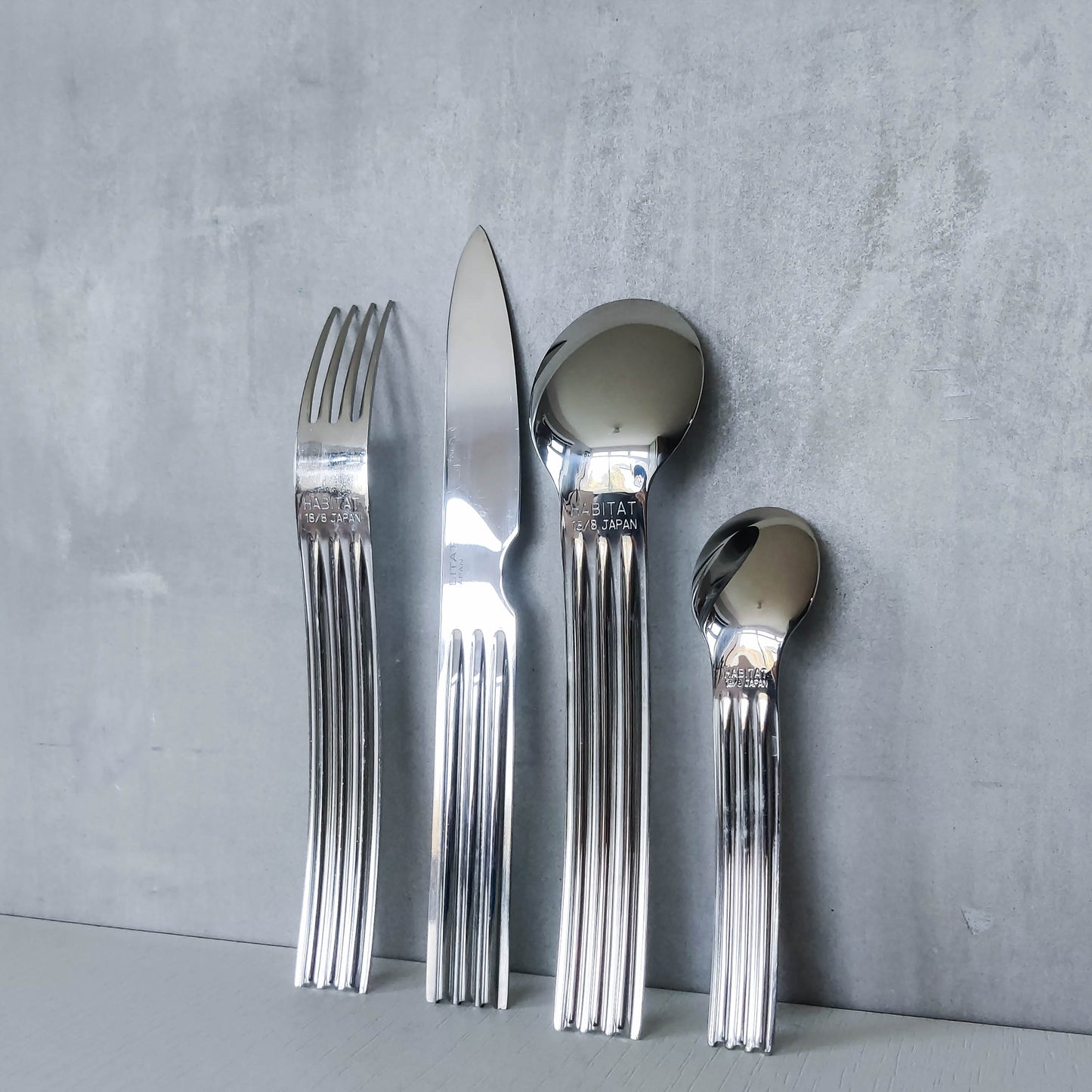 1990s Avant Garde 24 piece cutlery set designed by Terence Conran for Habitat