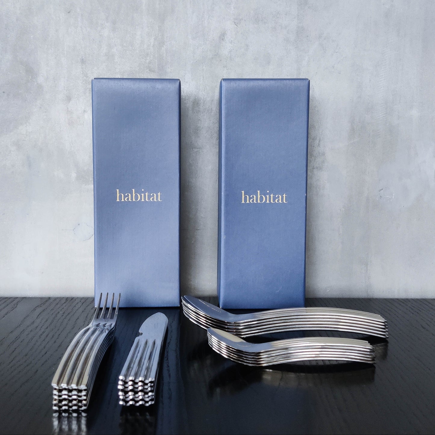 1990s Avant Garde 24 piece cutlery set designed by Terence Conran for Habitat