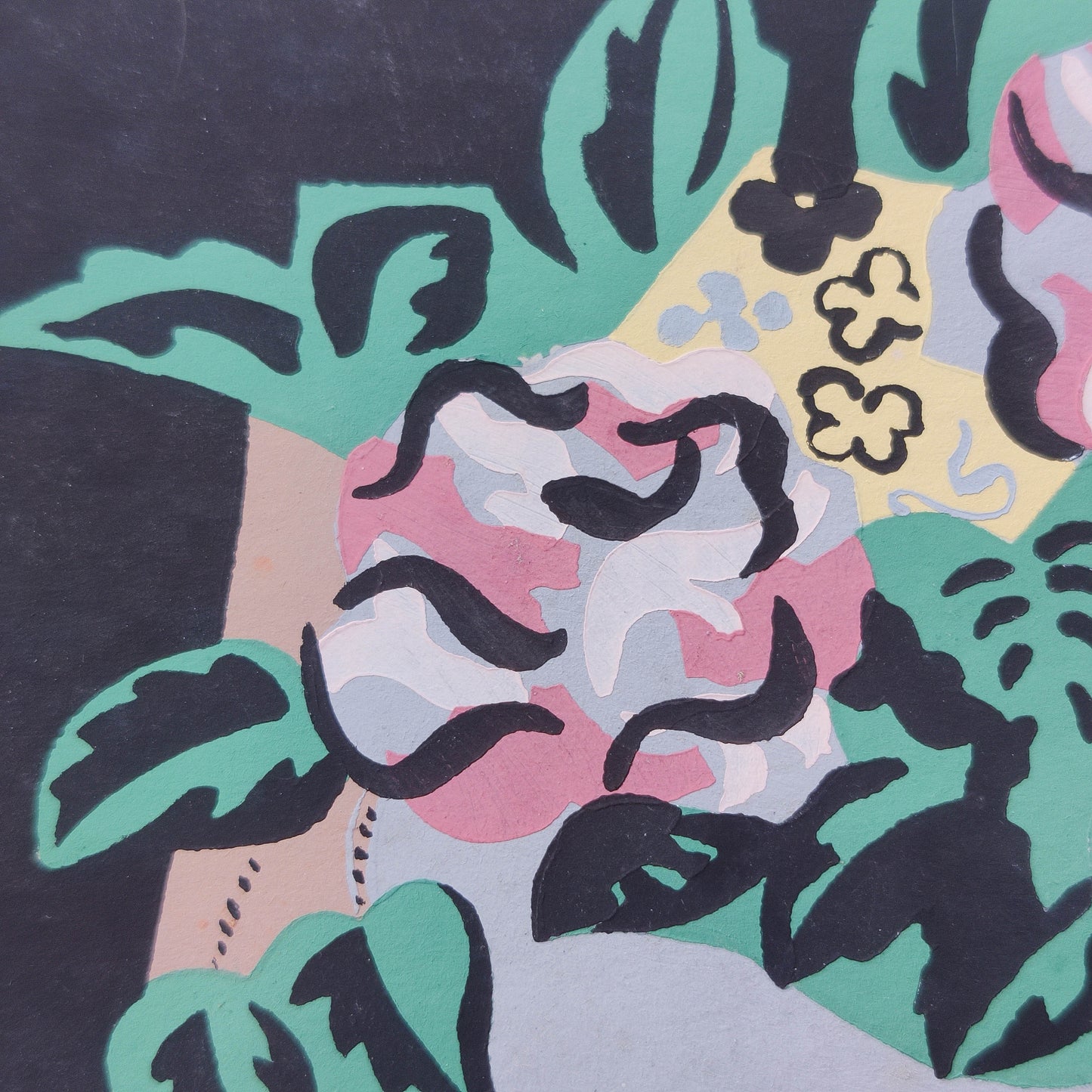 Gino Severini (1883-1966) original pochoir print Still Life with Compass, 1930