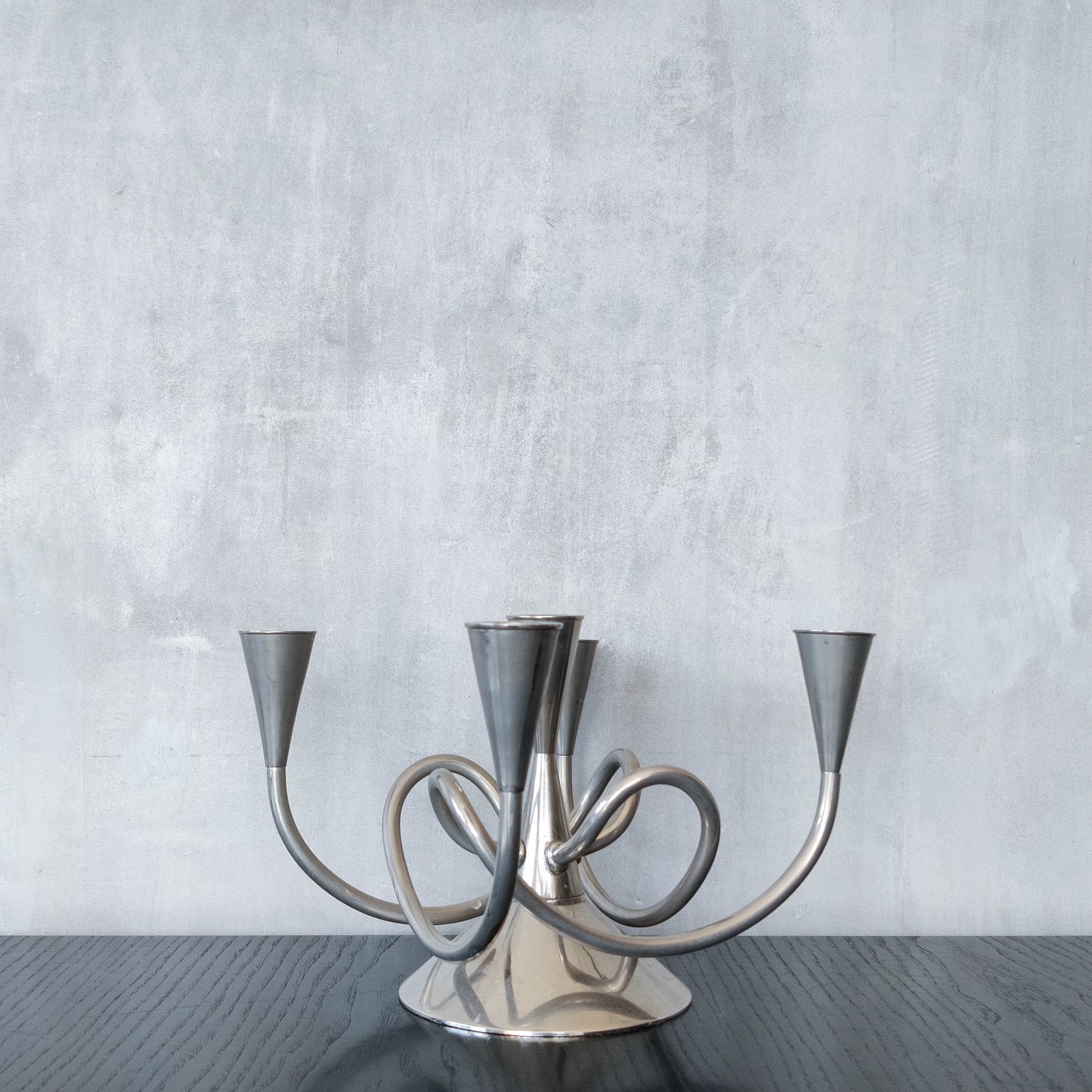 Vintage sculptural Giuseppe Chigiotti for Driade candelabra, Italy