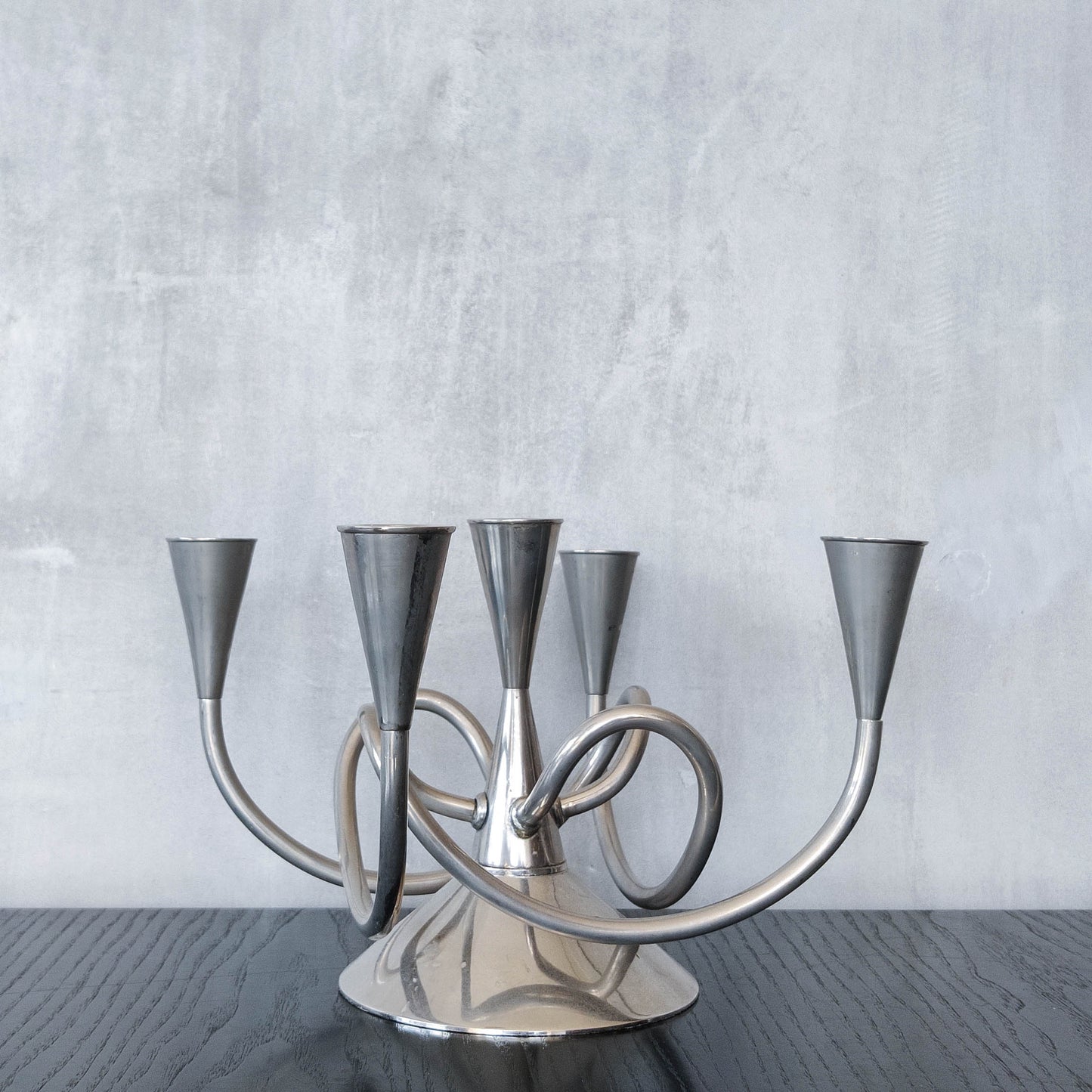 Vintage sculptural Giuseppe Chigiotti for Driade candelabra, Italy