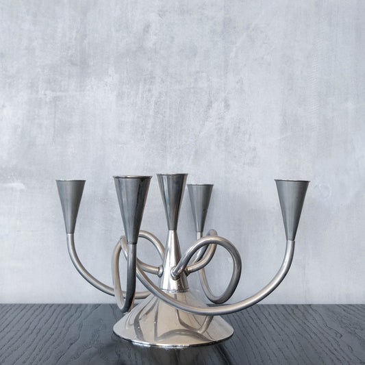 Vintage sculptural Giuseppe Chigiotti for Driade candelabra, Italy