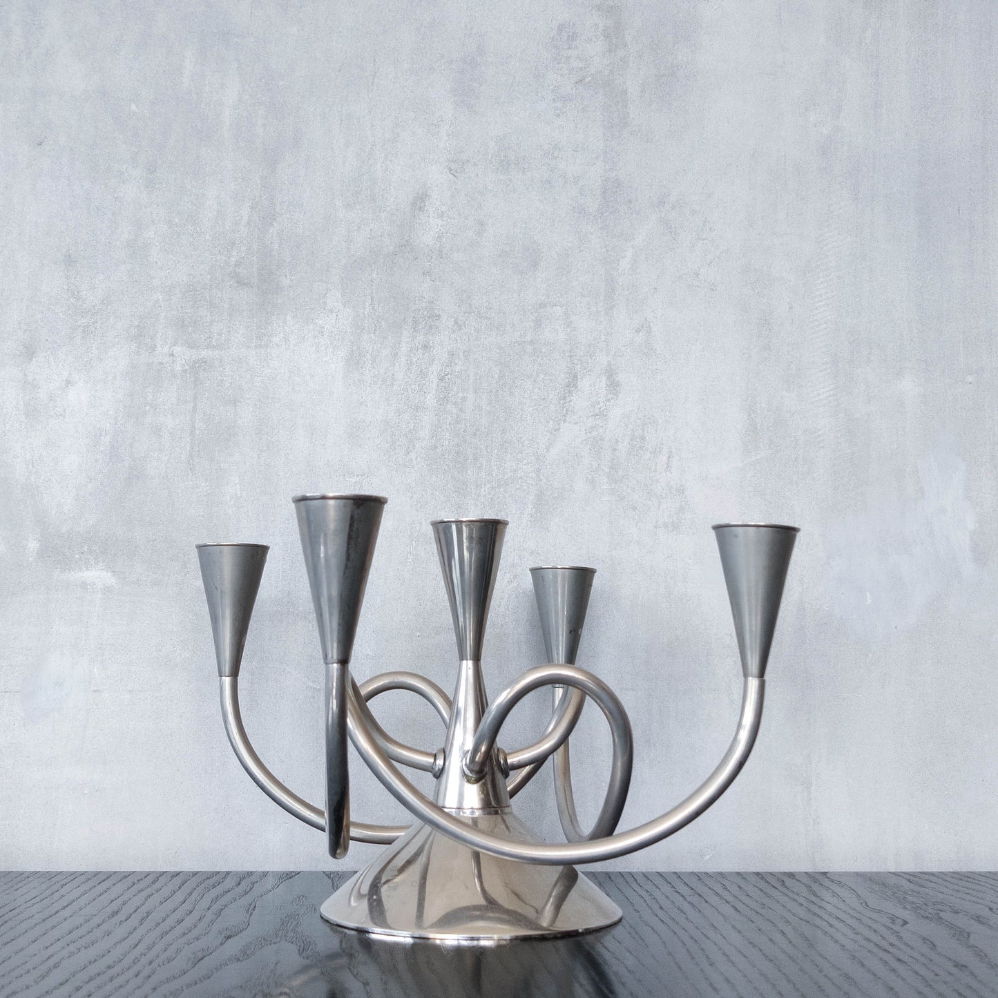 Vintage sculptural Giuseppe Chigiotti for Driade candelabra, Italy