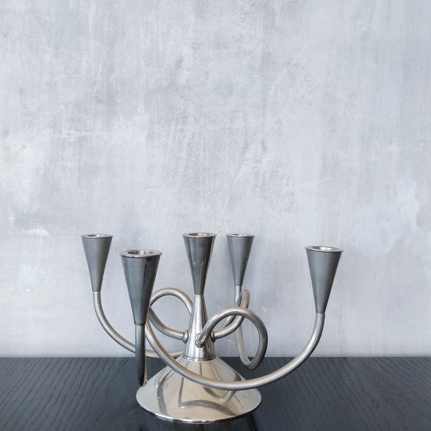 Vintage sculptural Giuseppe Chigiotti for Driade candelabra, Italy
