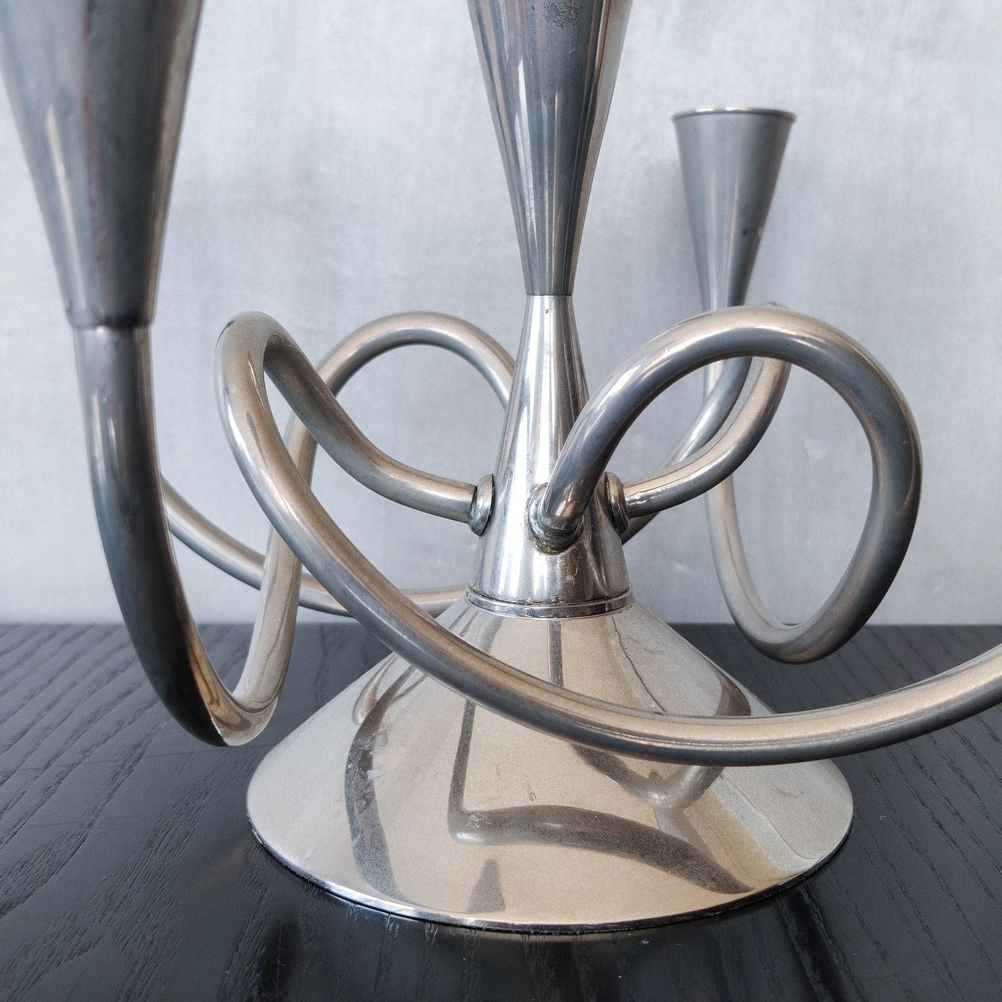 Vintage sculptural Giuseppe Chigiotti for Driade candelabra, Italy