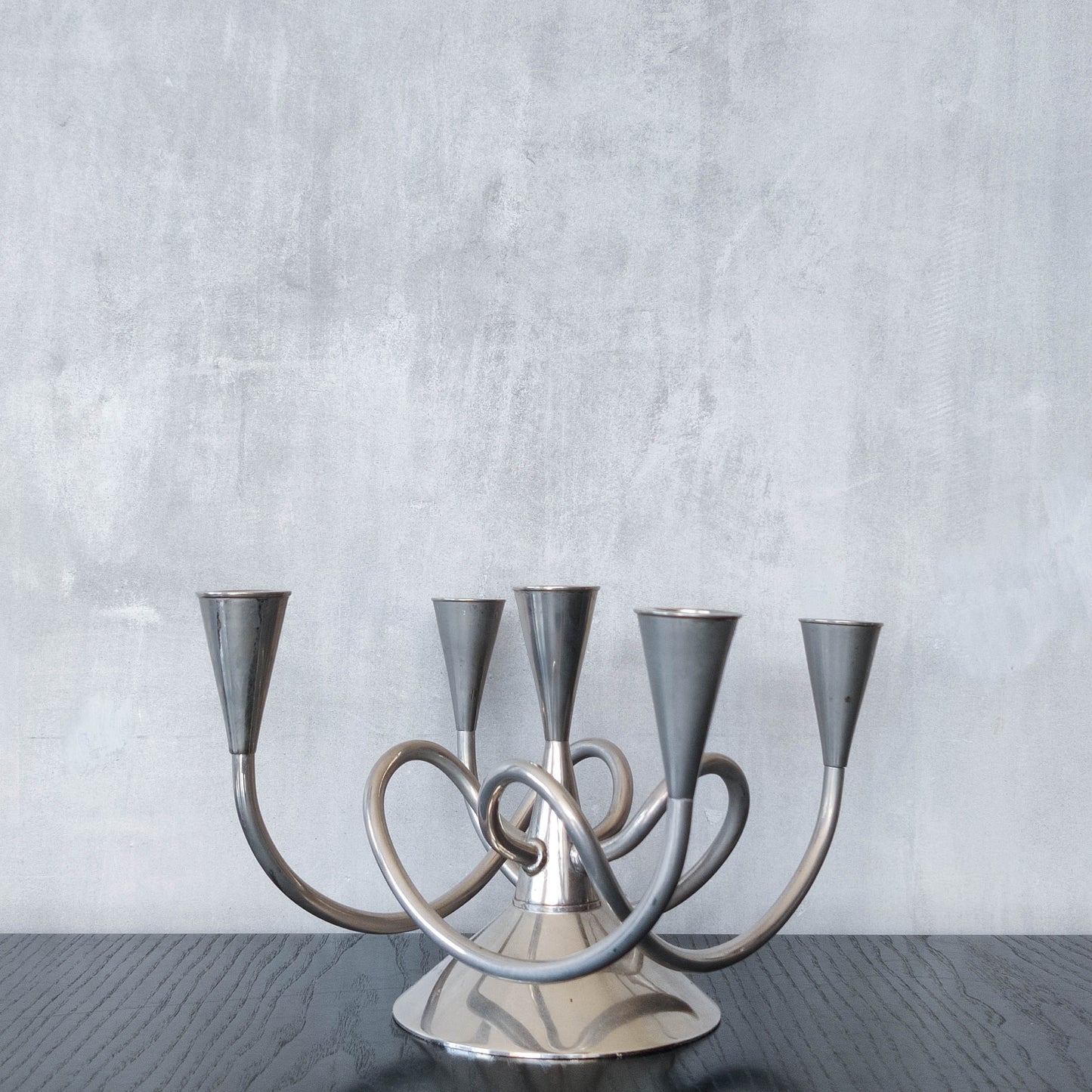 Vintage sculptural Giuseppe Chigiotti for Driade candelabra, Italy