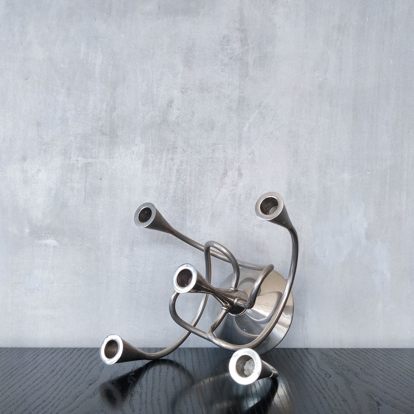 Vintage sculptural Giuseppe Chigiotti for Driade candelabra, Italy