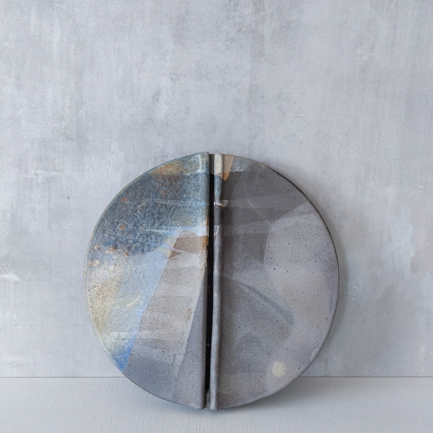 Frank Pottinger Scottish sculptor glazed ceramic stoneware abstract wall relief sculpture