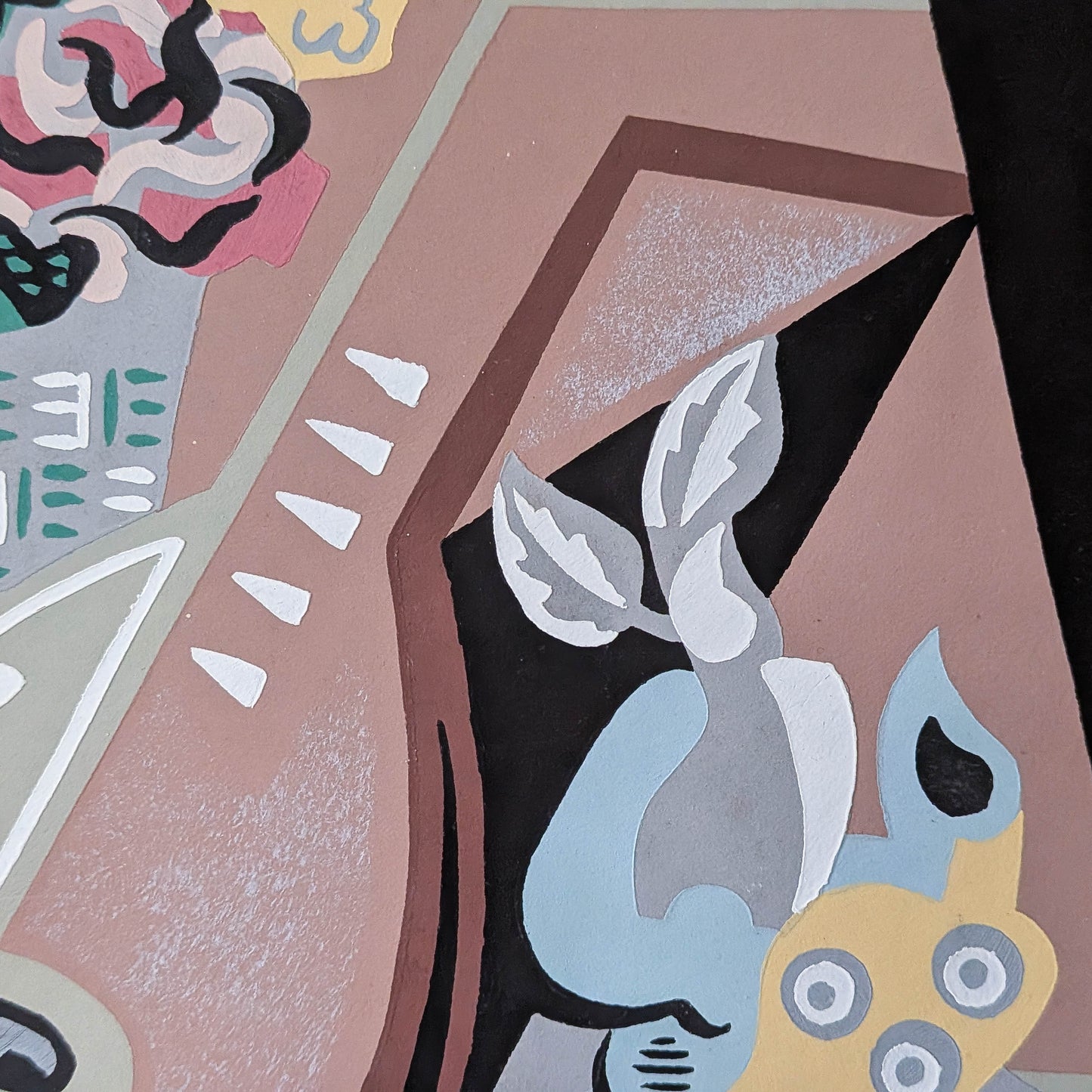 Gino Severini (1883-1966) original pochoir print Still Life with Compass, 1930