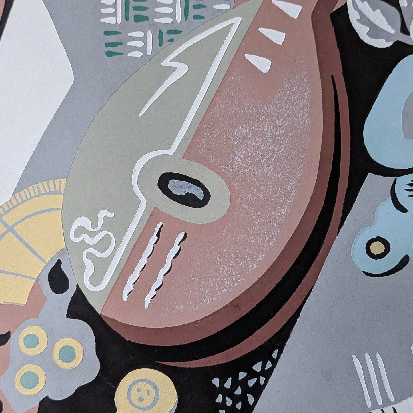 Gino Severini (1883-1966) original pochoir print Still Life with Compass, 1930