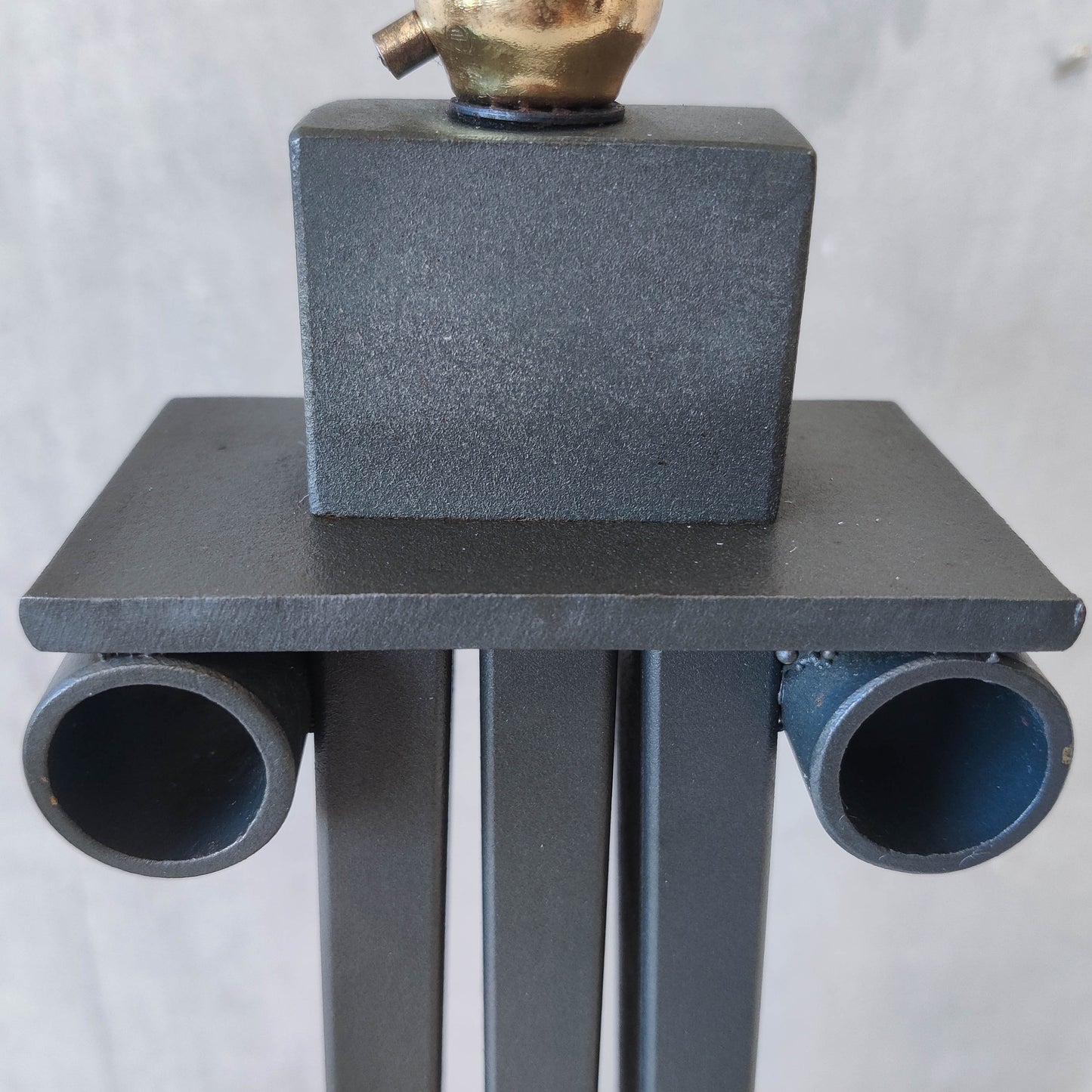 A 1980s Alfrank postmodern style neoclassical column table lamp base