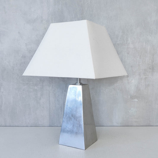 A 1980s Terence Conran for Habitat cast aluminium lamp base