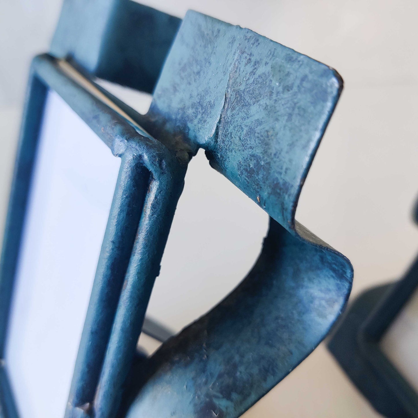 Pair of sculptural painted frames