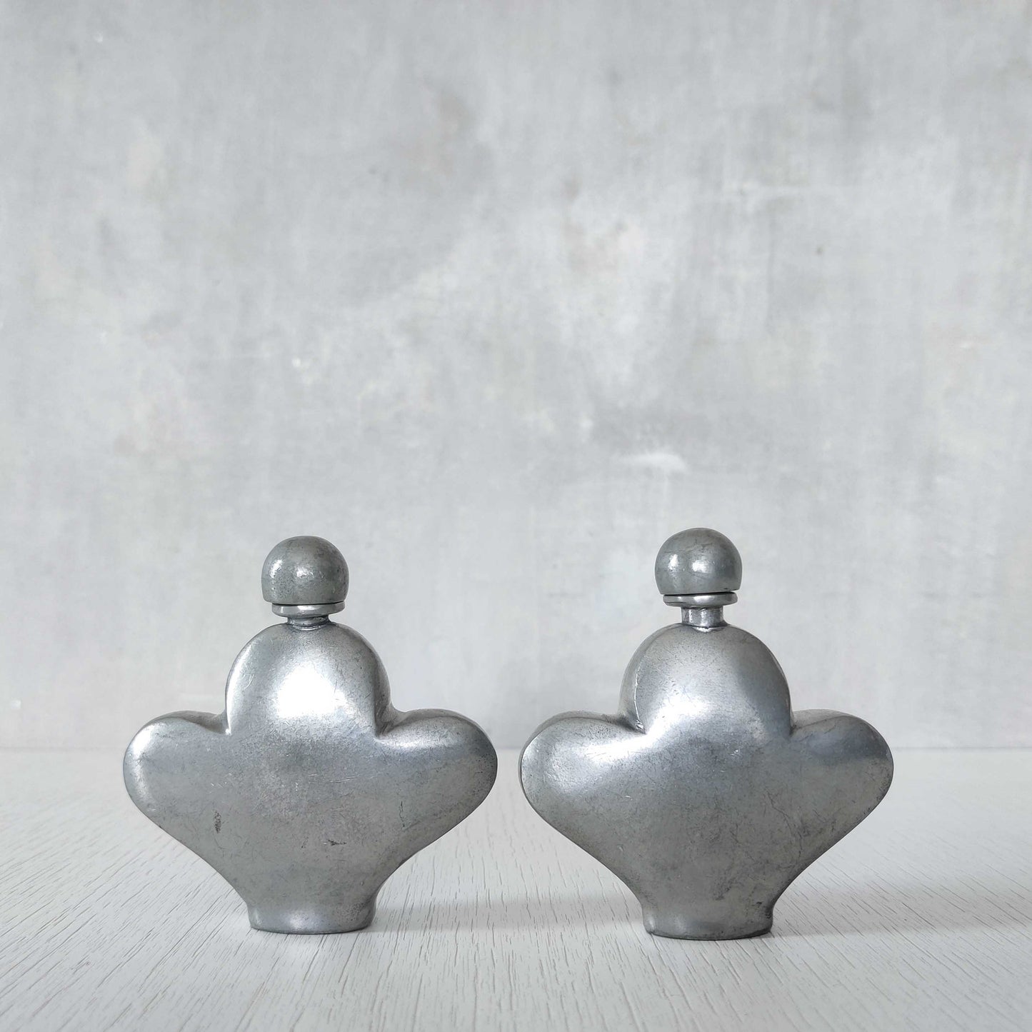 Pewter perfume bottles