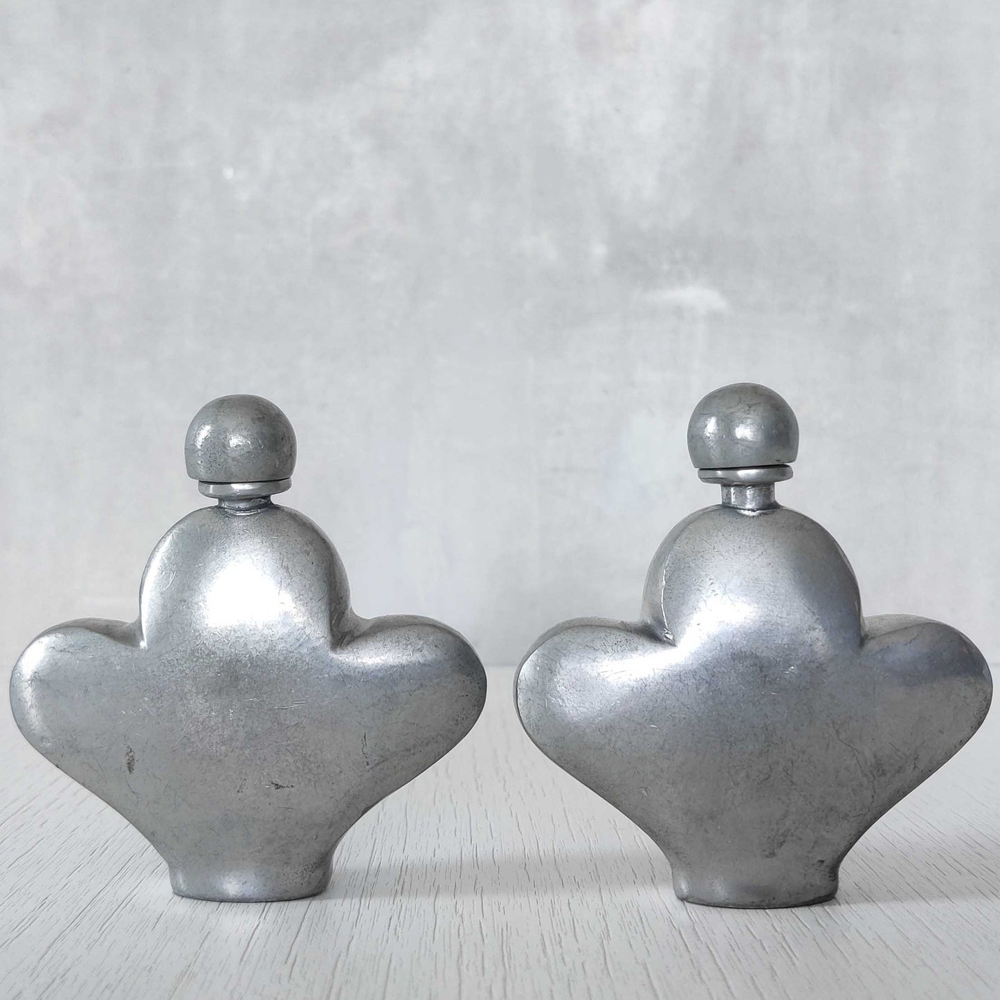 Pewter perfume bottles