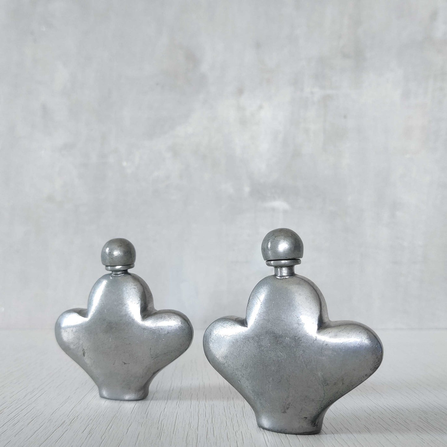 Pewter perfume bottles