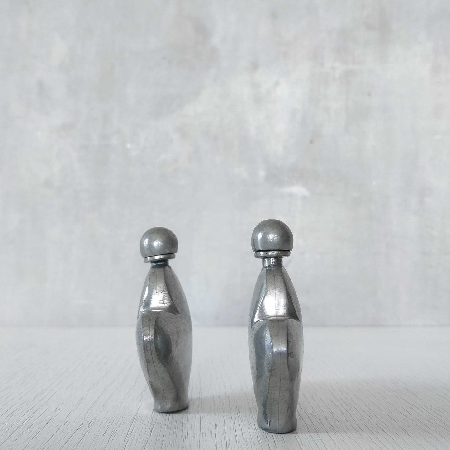 Pewter perfume bottles