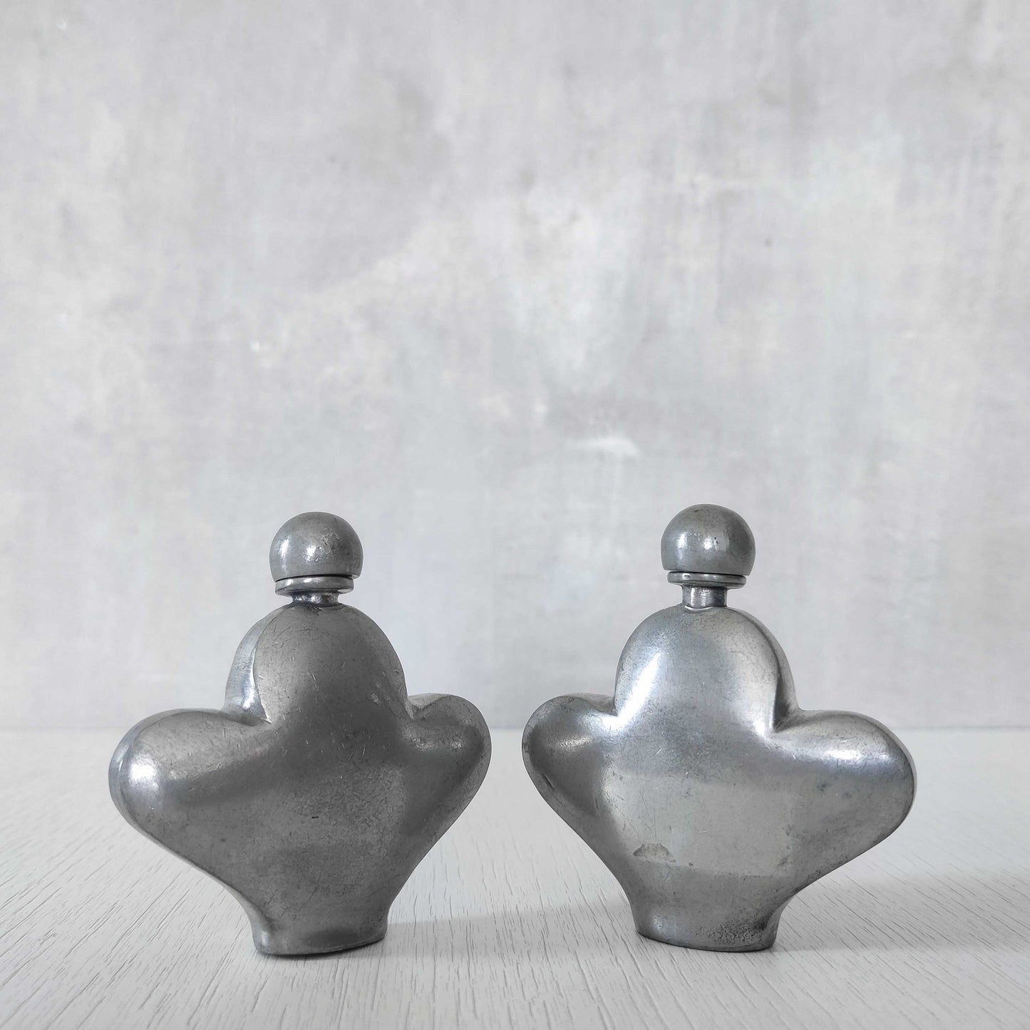 Pewter perfume bottles