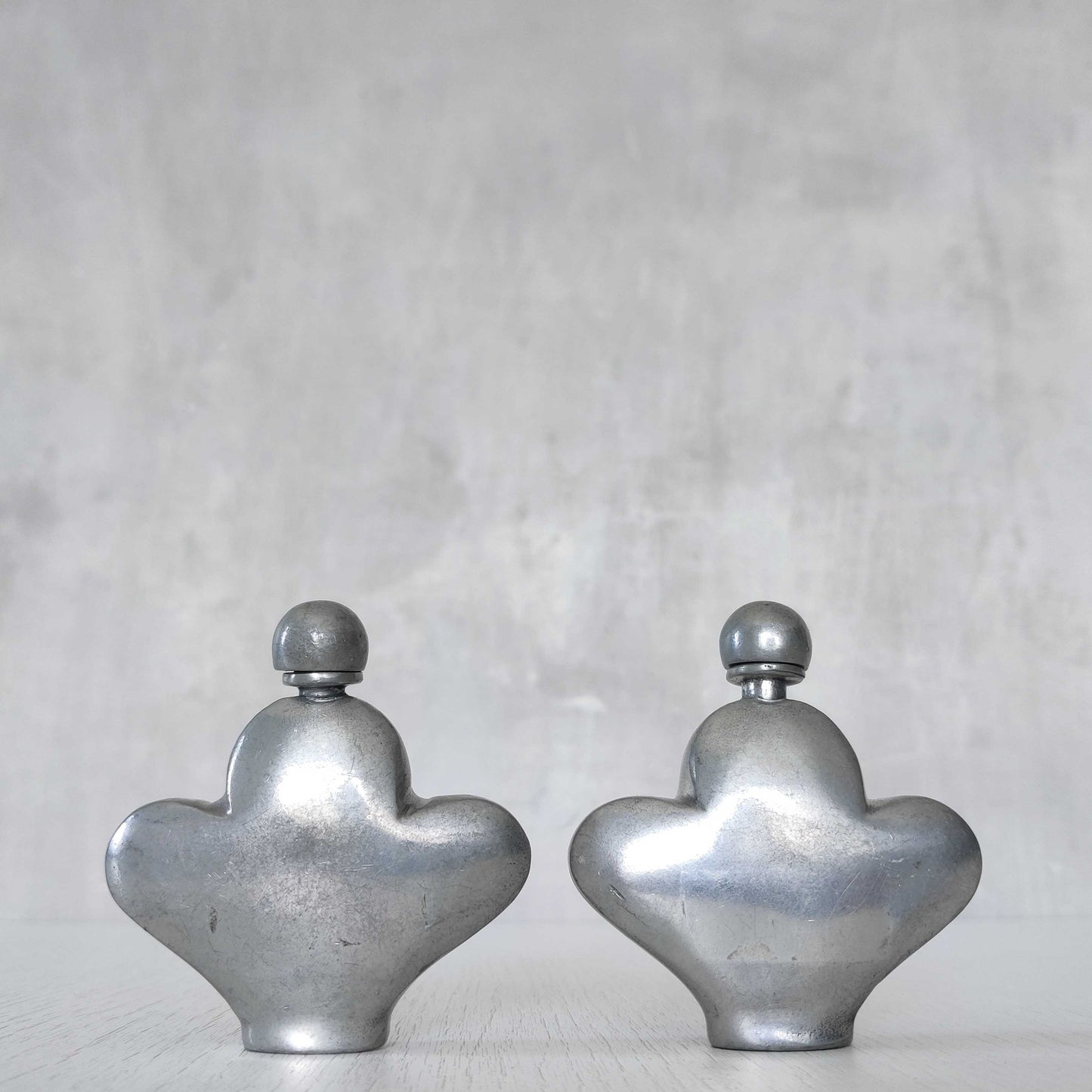 Pewter perfume bottles