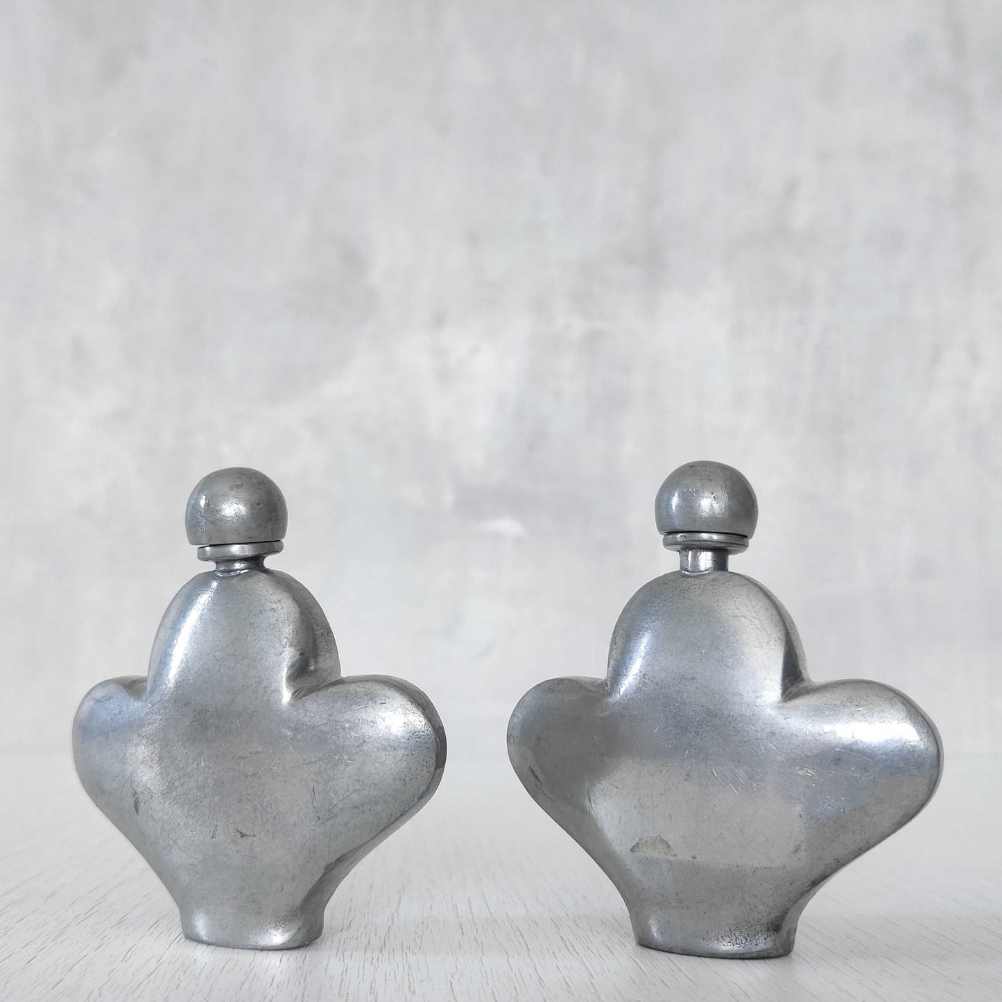 Pewter perfume bottles