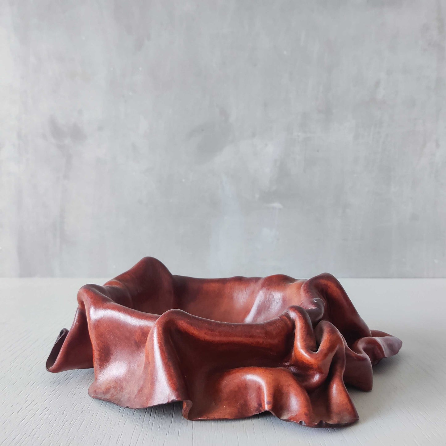 Vintage leather bowl
