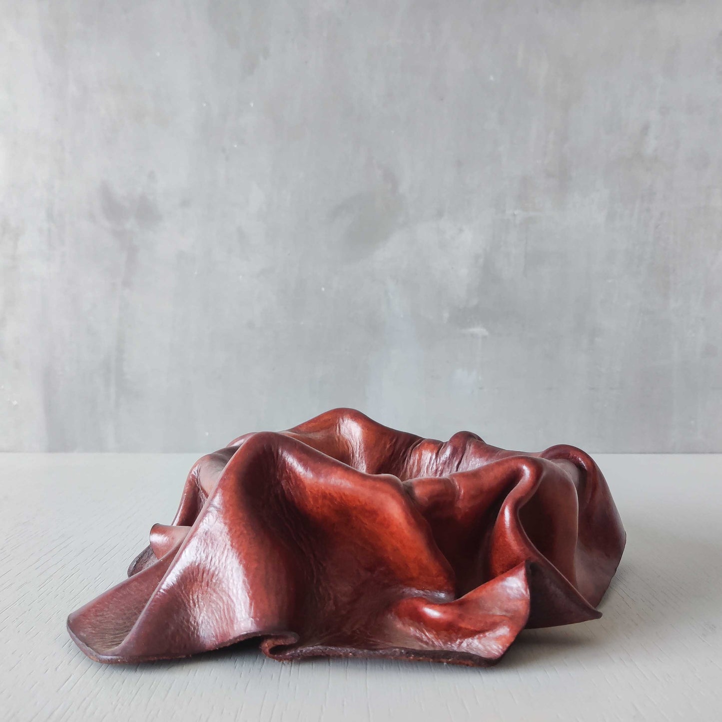 Vintage leather bowl