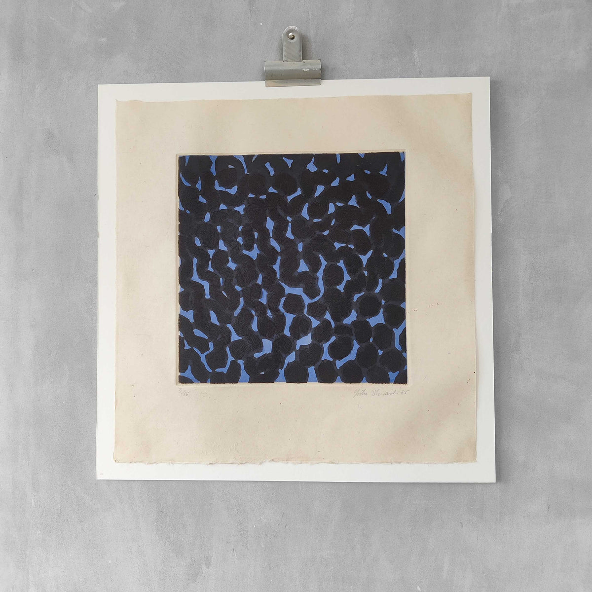 A 1985 framed etching by Yuko Shiraishi (b 1956)