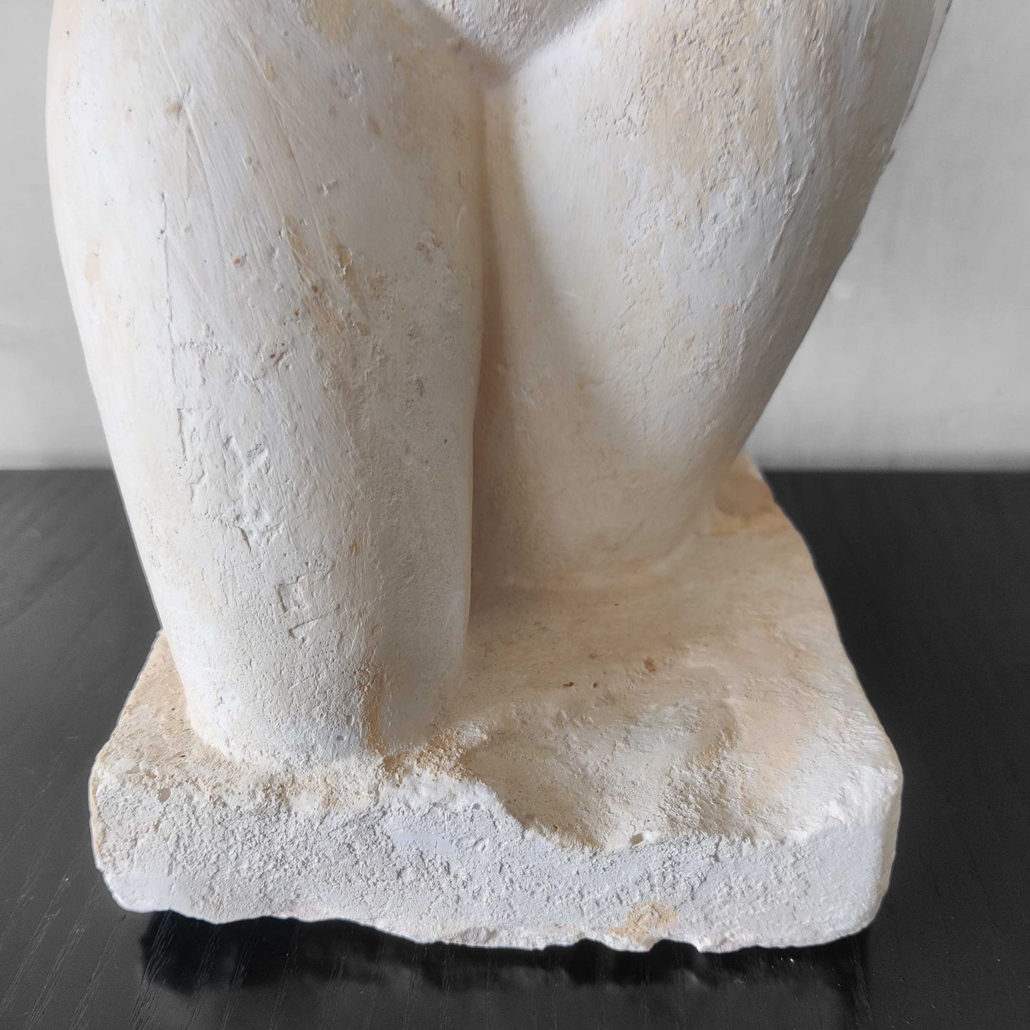 A large vintage studio plaster cast sculpture study of a female torso