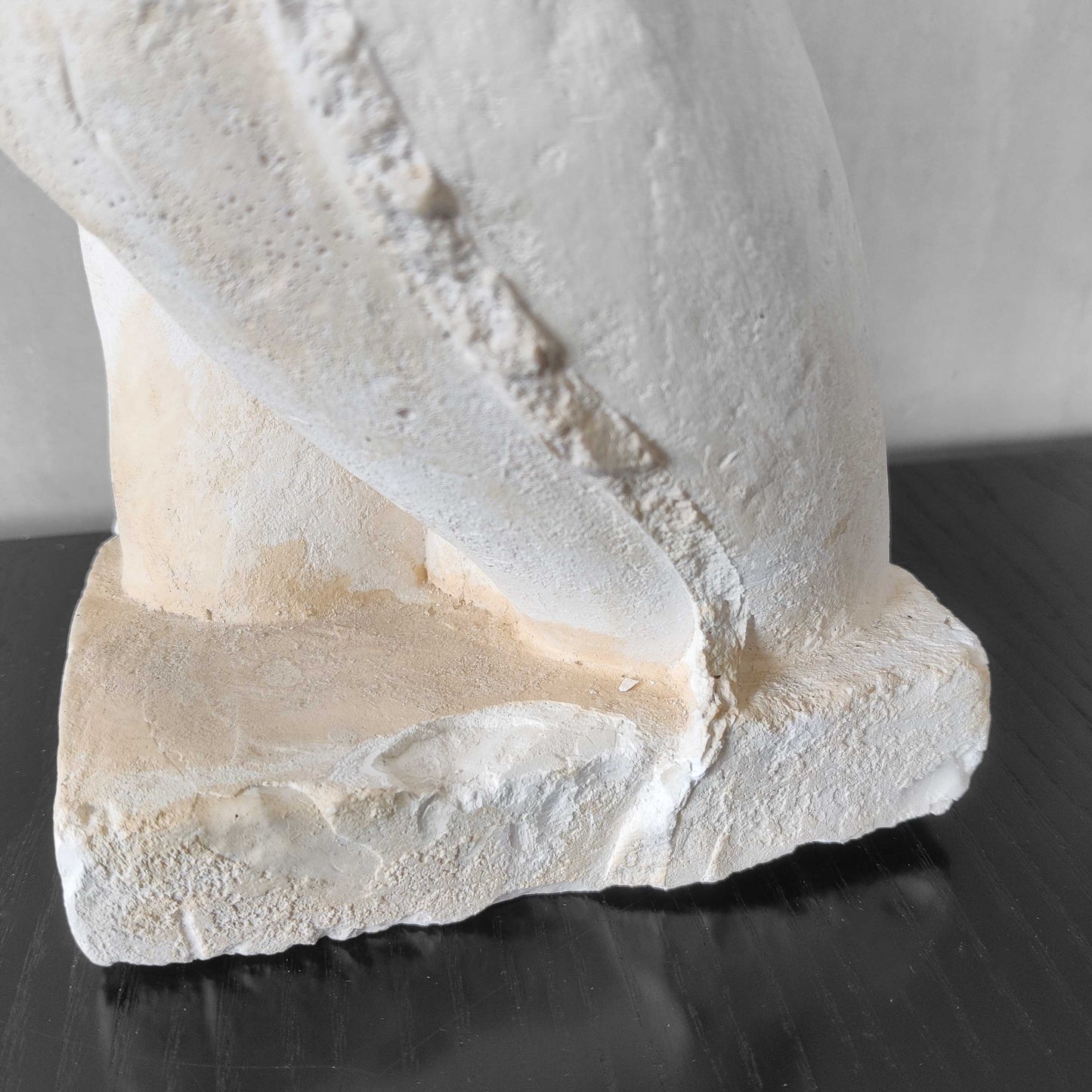 A large vintage studio plaster cast sculpture study of a female torso