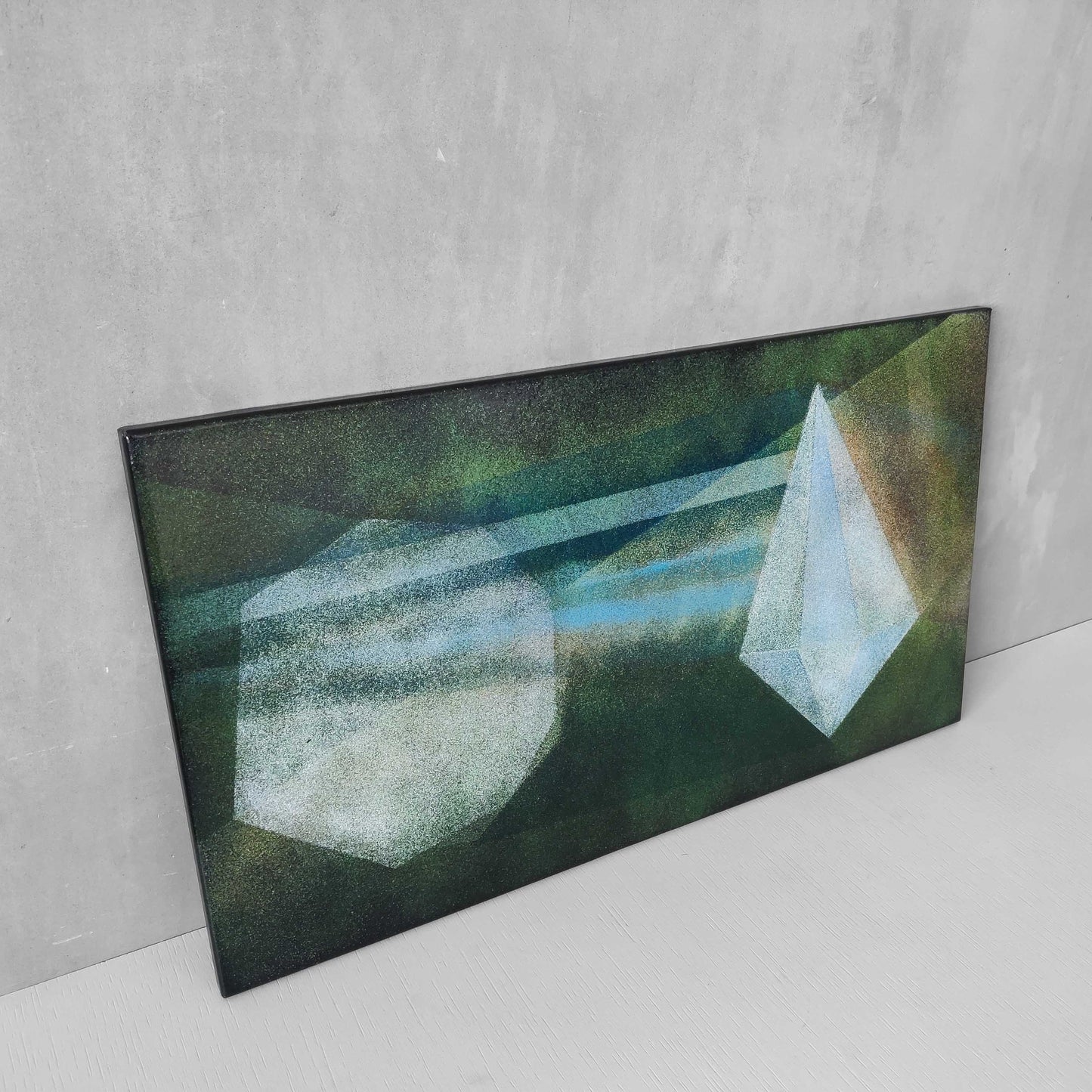 A 1970s abstract studio wall panel in vitreous enamel on steel by Vera Ronnen