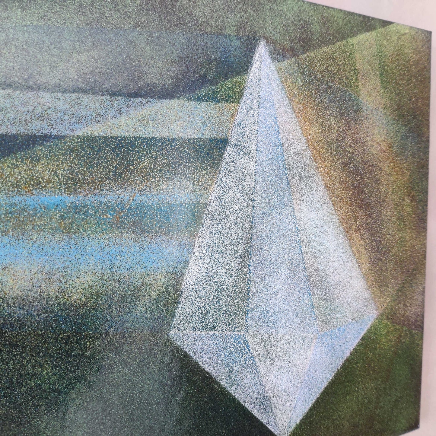 A 1970s abstract studio wall panel in vitreous enamel on steel by Vera Ronnen