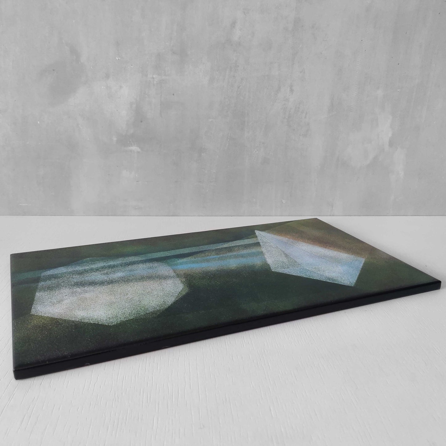 A 1970s abstract studio wall panel in vitreous enamel on steel by Vera Ronnen