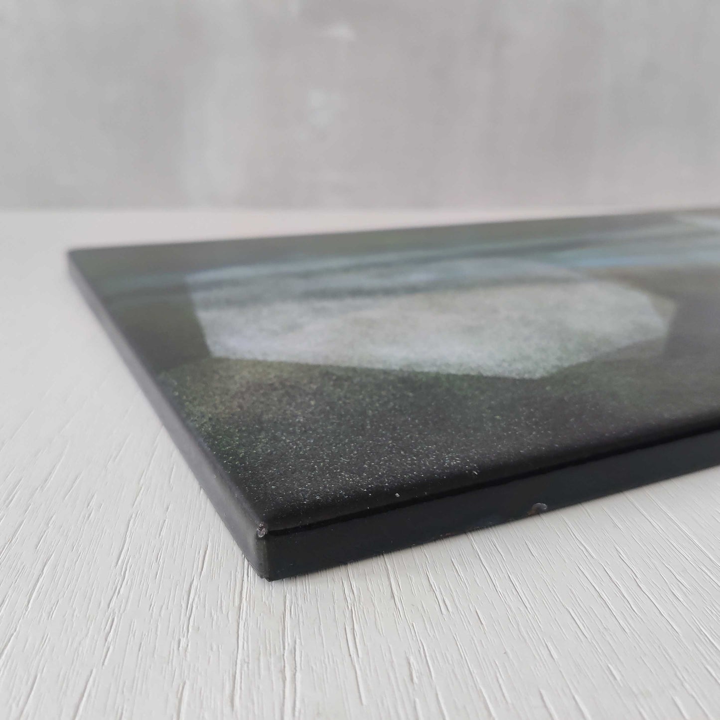 A 1970s abstract studio wall panel in vitreous enamel on steel by Vera Ronnen