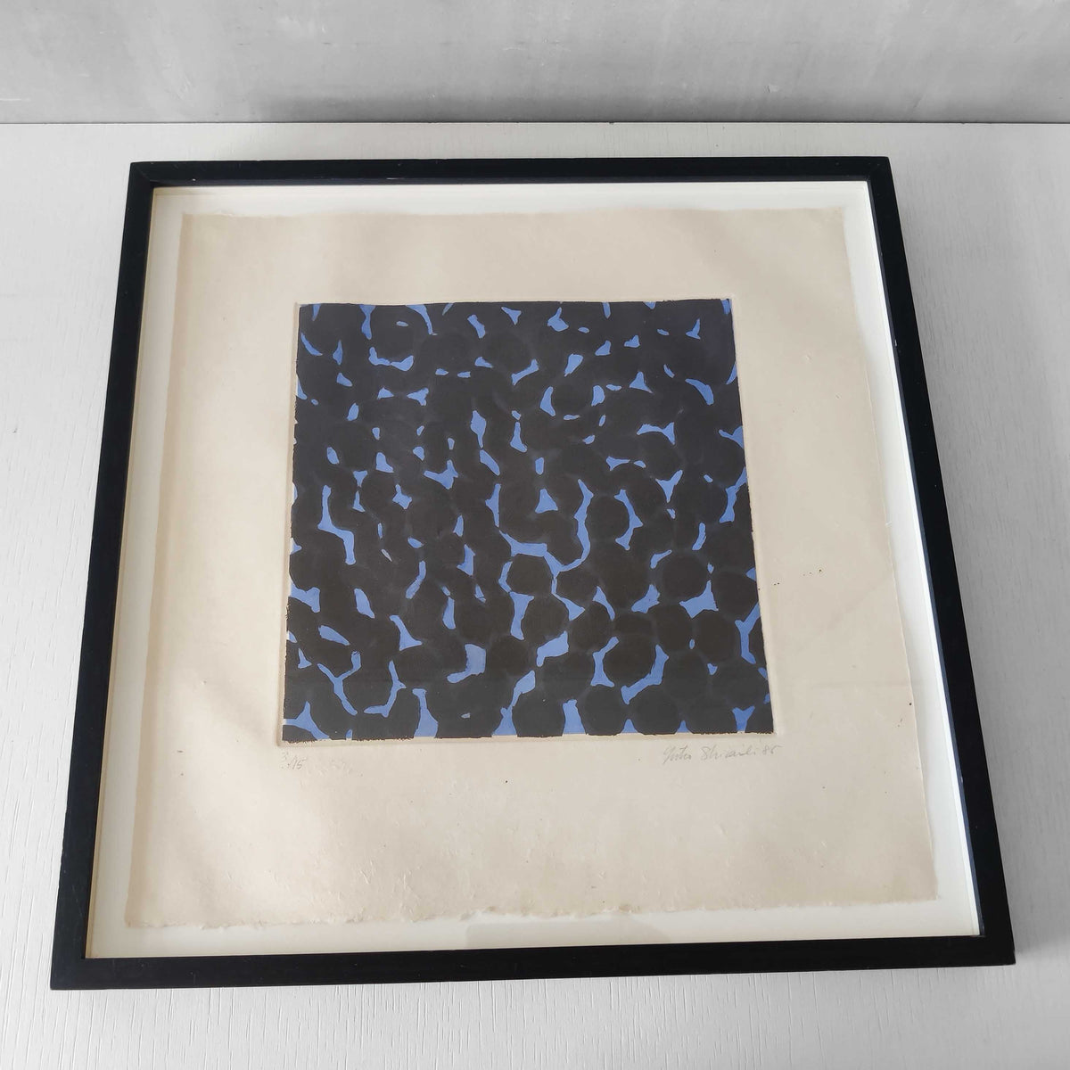 A 1985 framed etching by Yuko Shiraishi (b 1956)