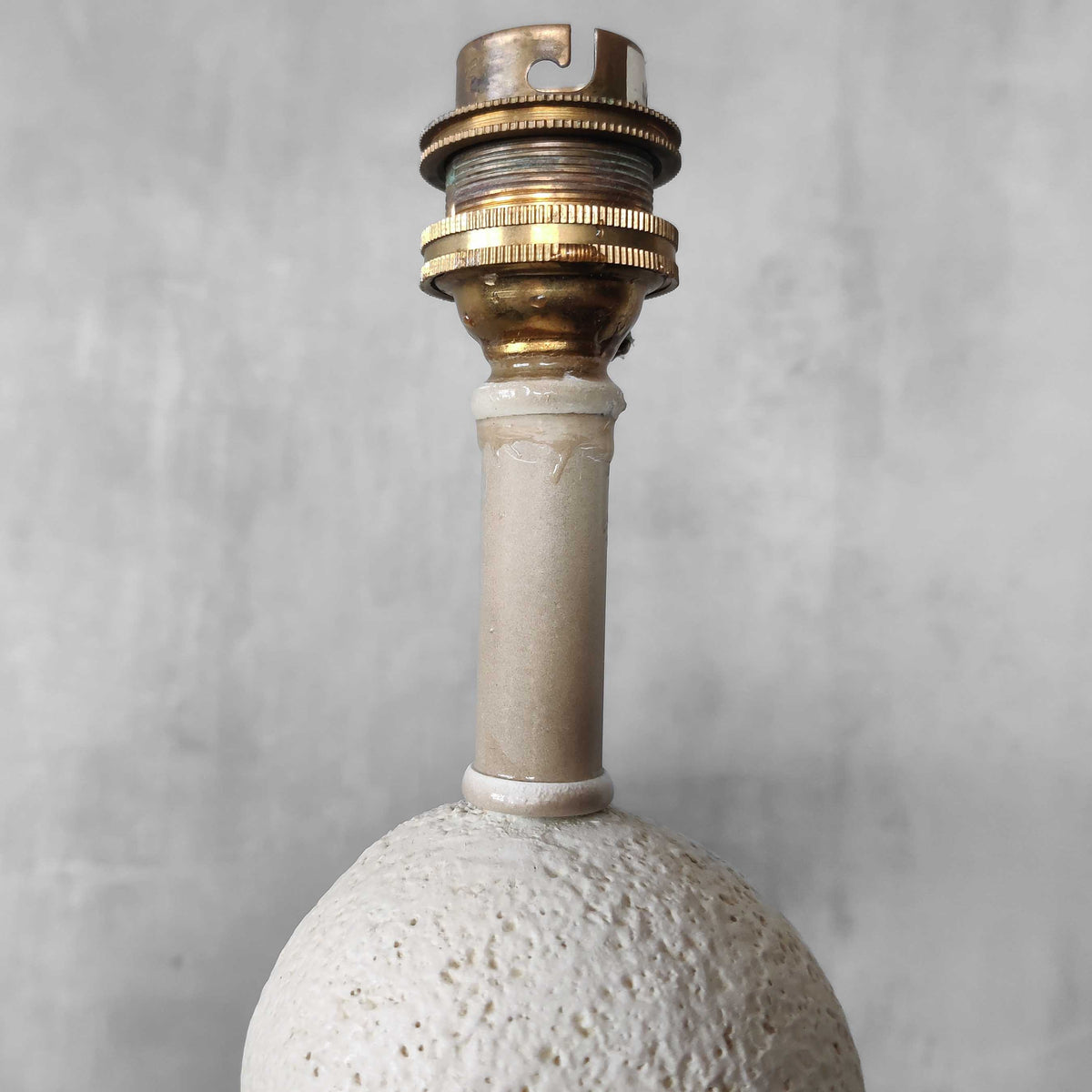 A pair of architectural sculptural postmodern table lamps