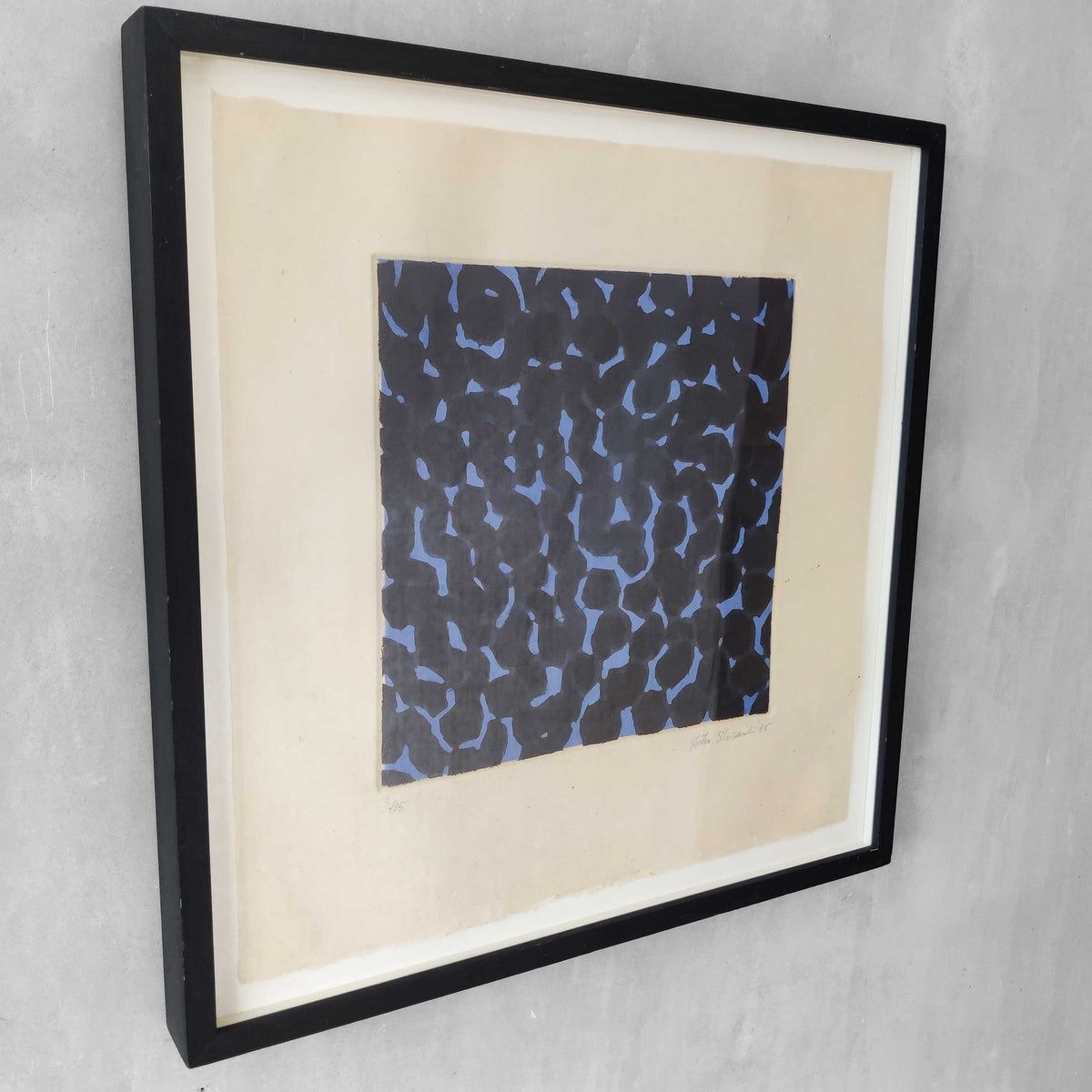 A 1985 framed etching by Yuko Shiraishi (b 1956)