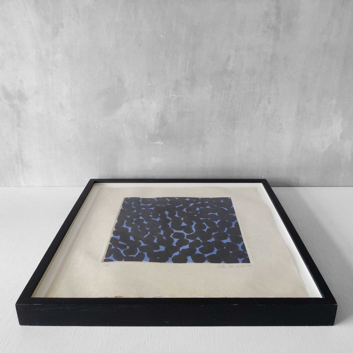A 1985 framed etching by Yuko Shiraishi (b 1956)