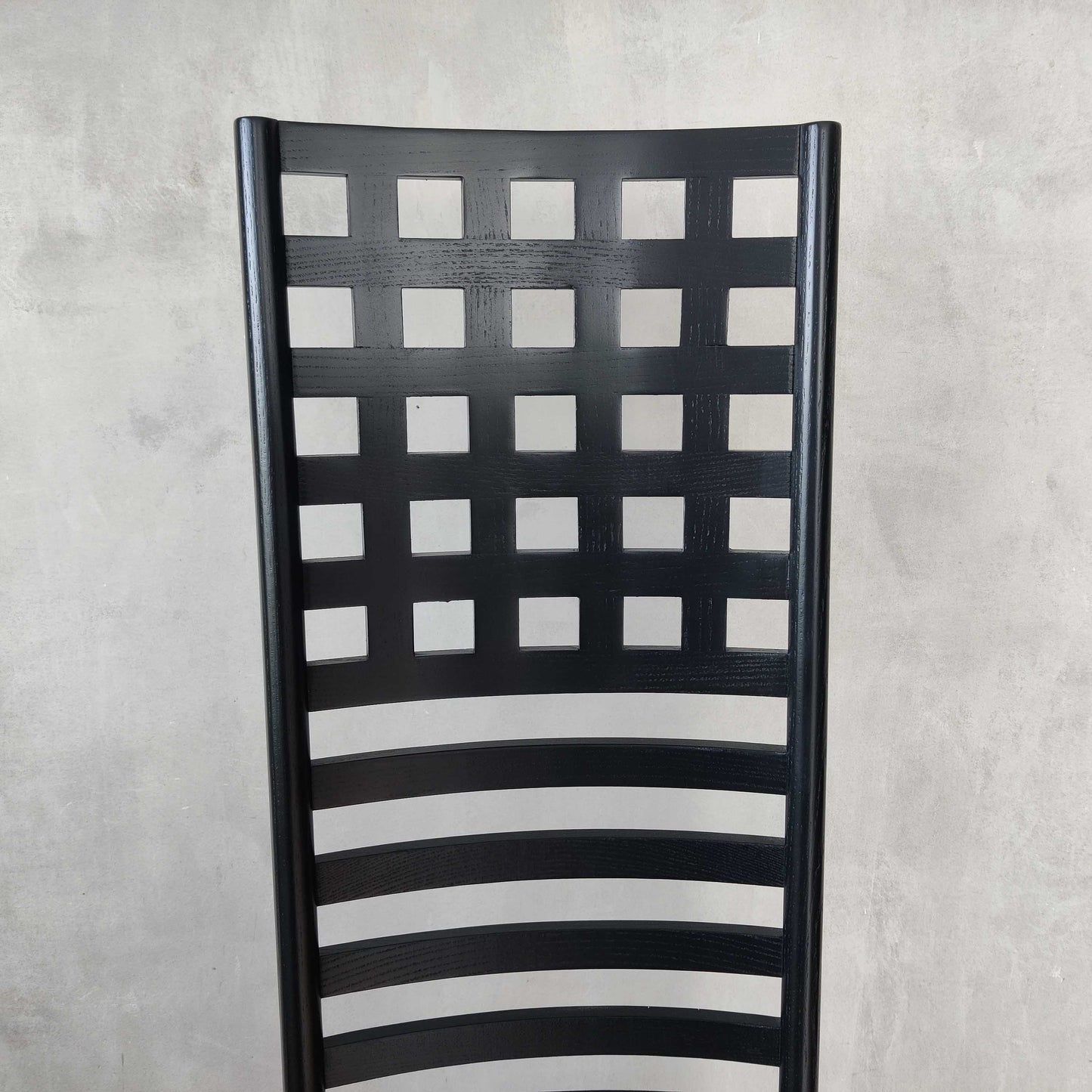 An ash high back Hill House chair after Charles Rennie Mackintosh