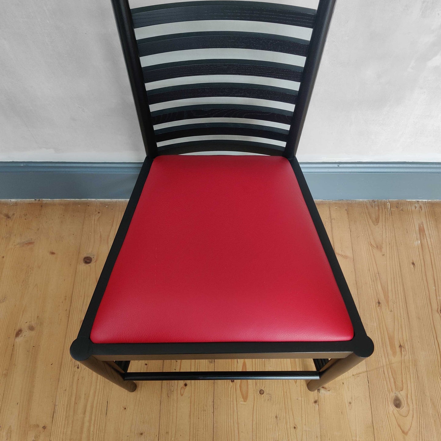 An ash high back Hill House chair after Charles Rennie Mackintosh
