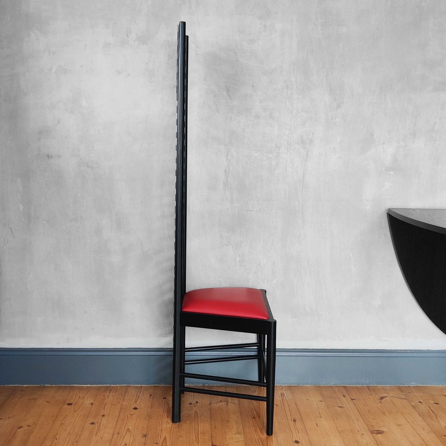 An ash high back Hill House chair after Charles Rennie Mackintosh