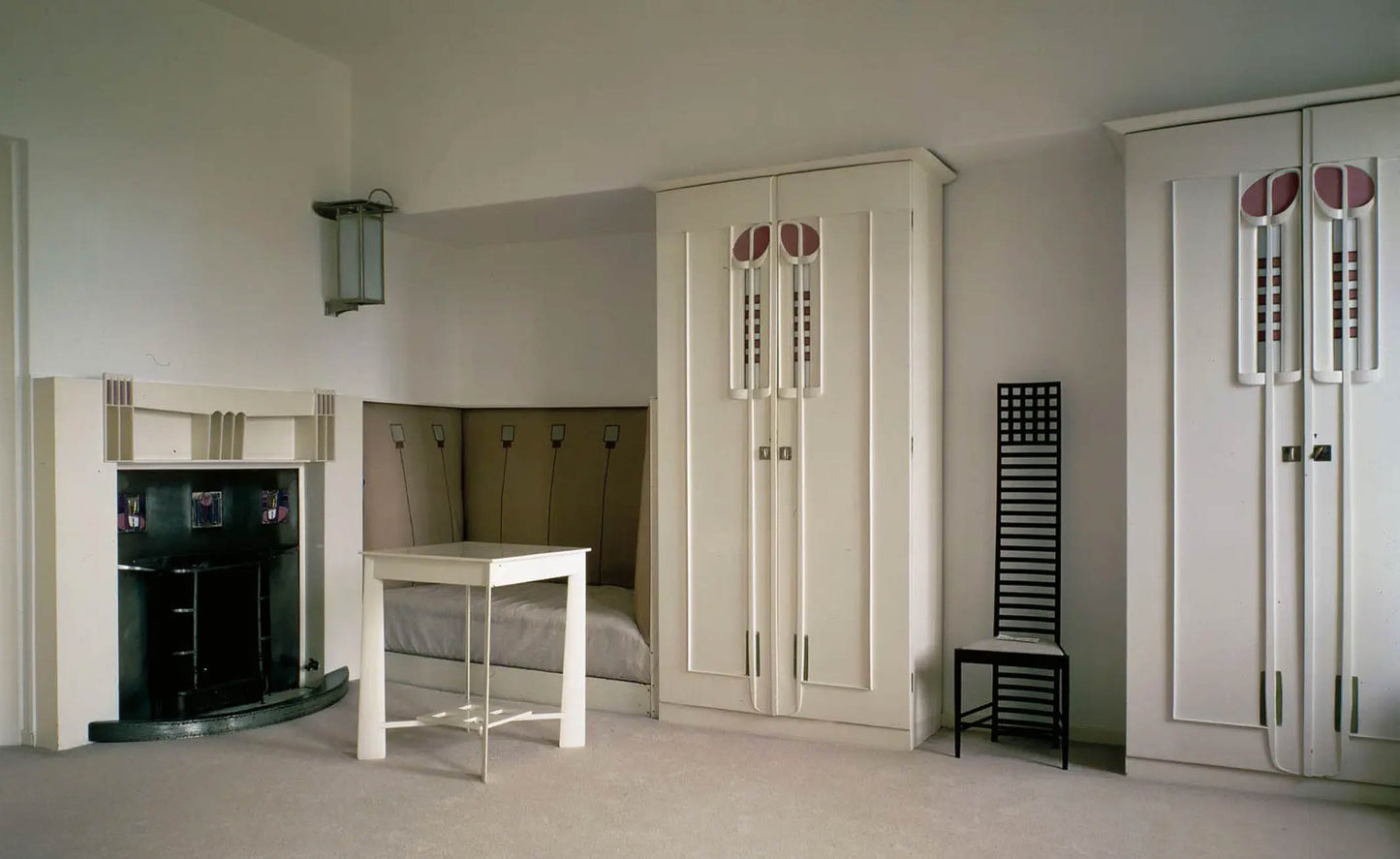 An ash high back Hill House chair after Charles Rennie Mackintosh